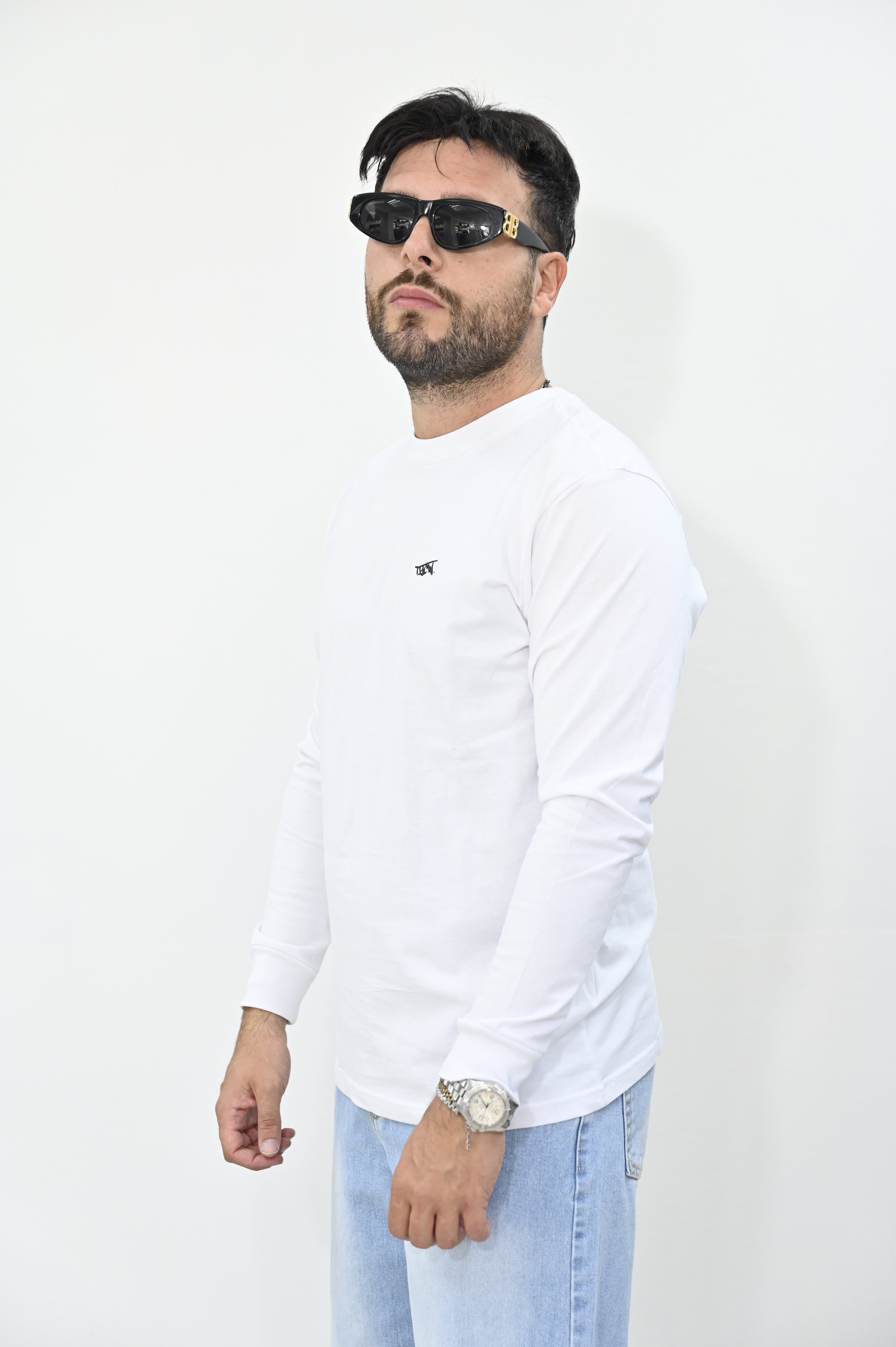 T-shirt bianca logo