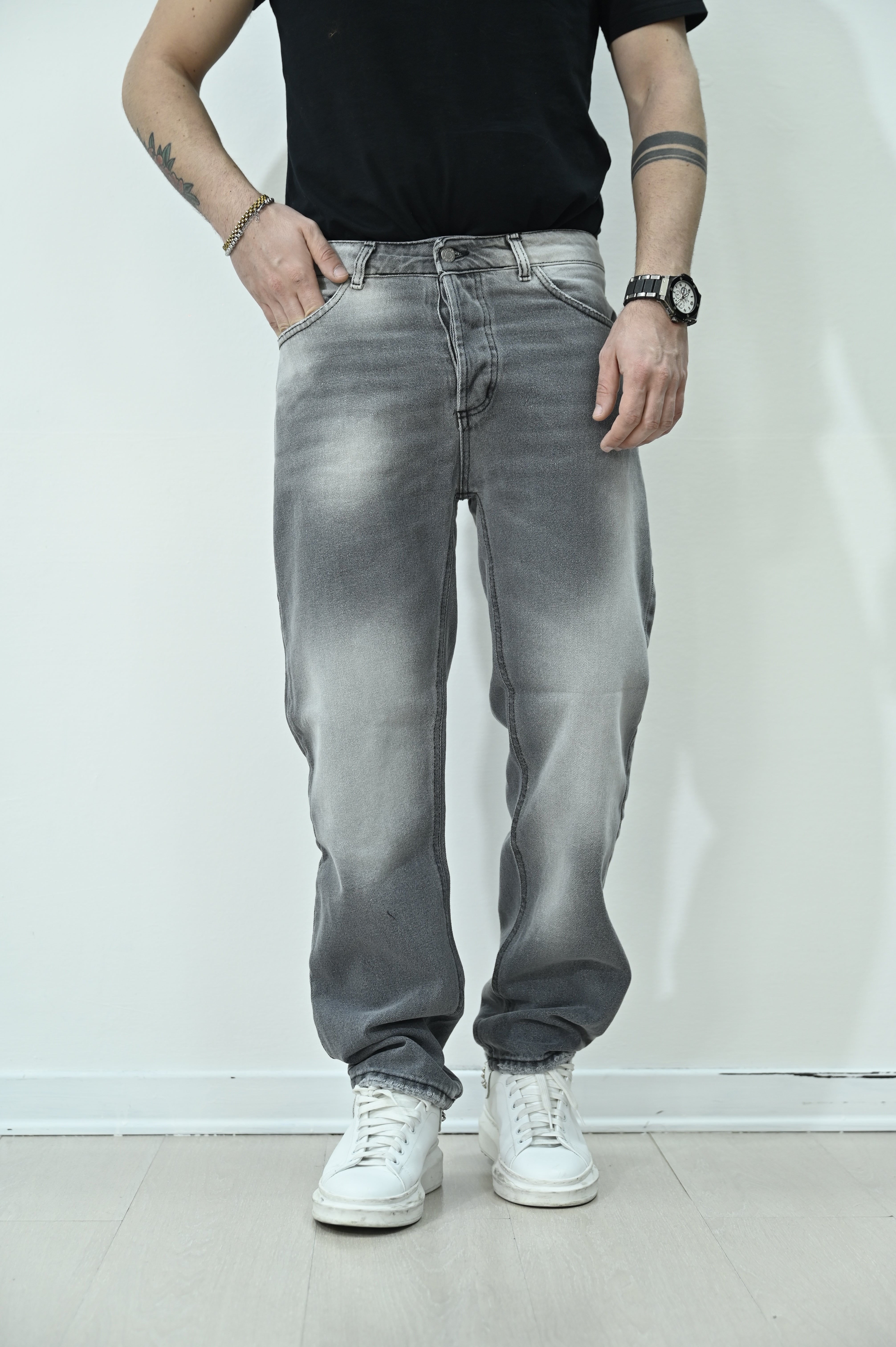 Jeans loose sfumato