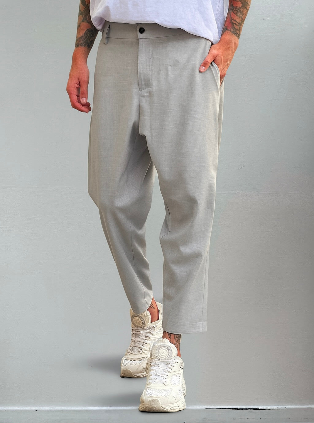 Pantalone art. Kid grigio perla NJB