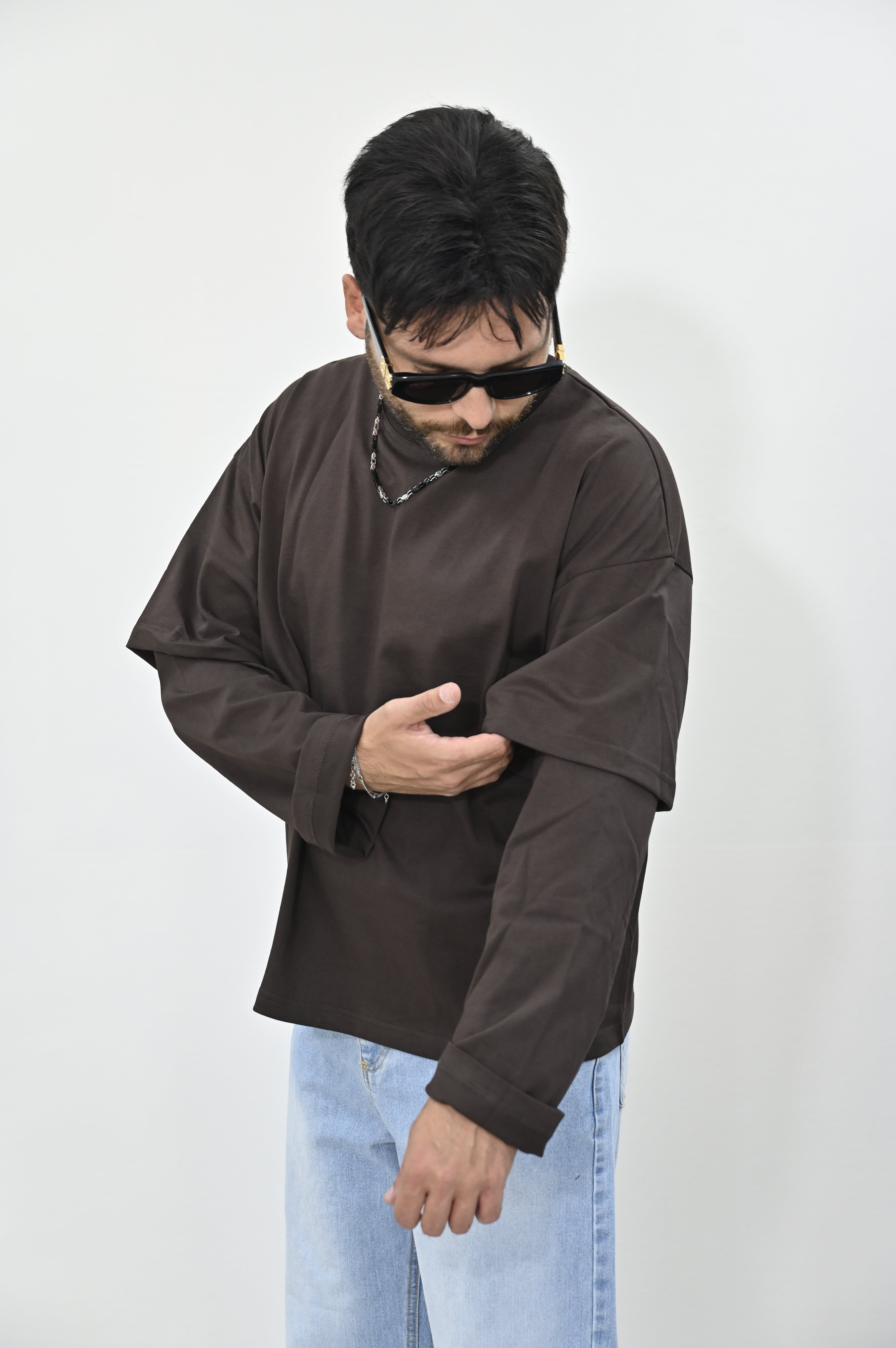 T-shirt crop NJB moka