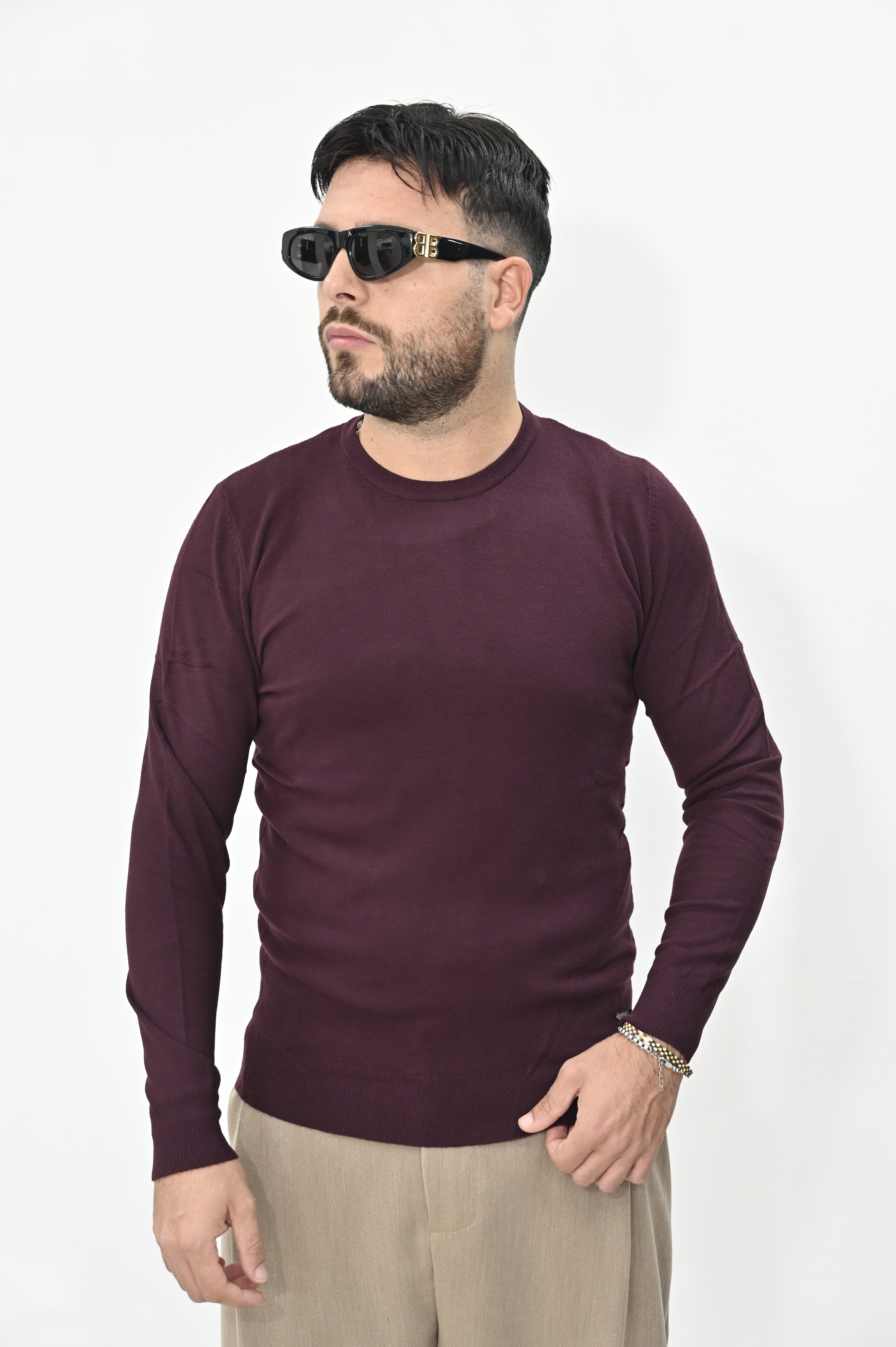 Maglioncino bordeaux Gianni Lupo