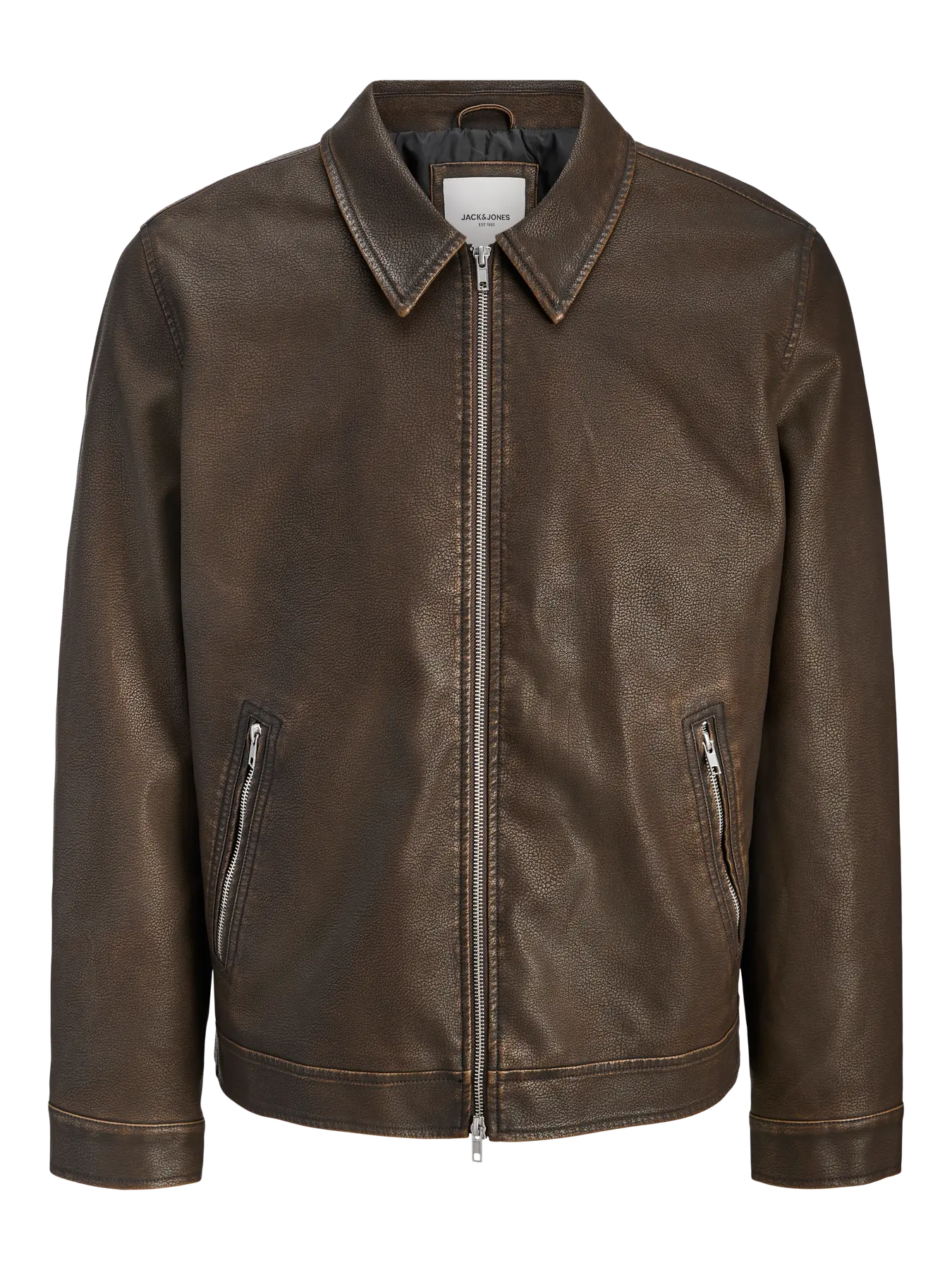 Giacca ecopelle cognac Jack & Jones