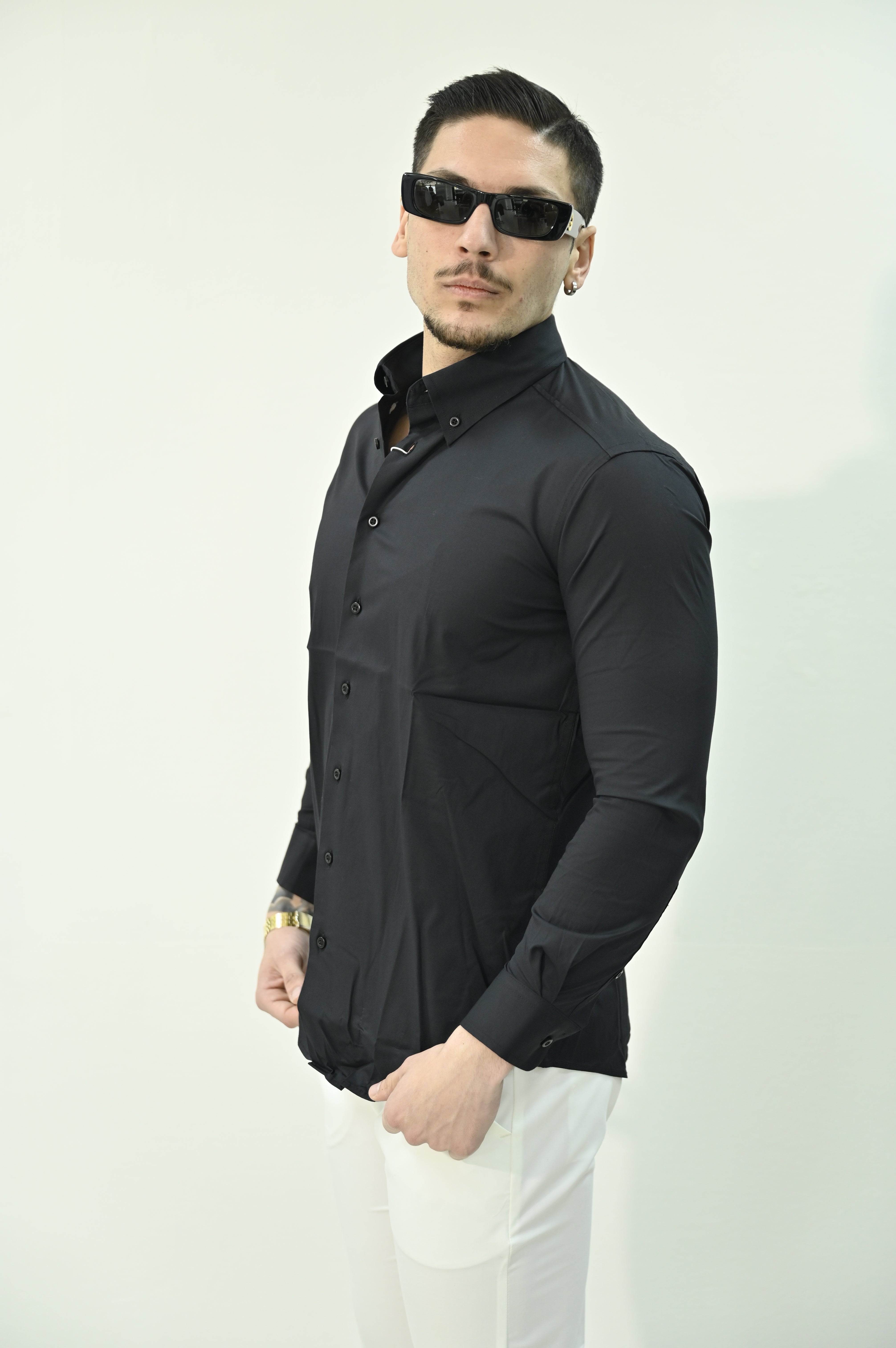 Camicia basic nera
