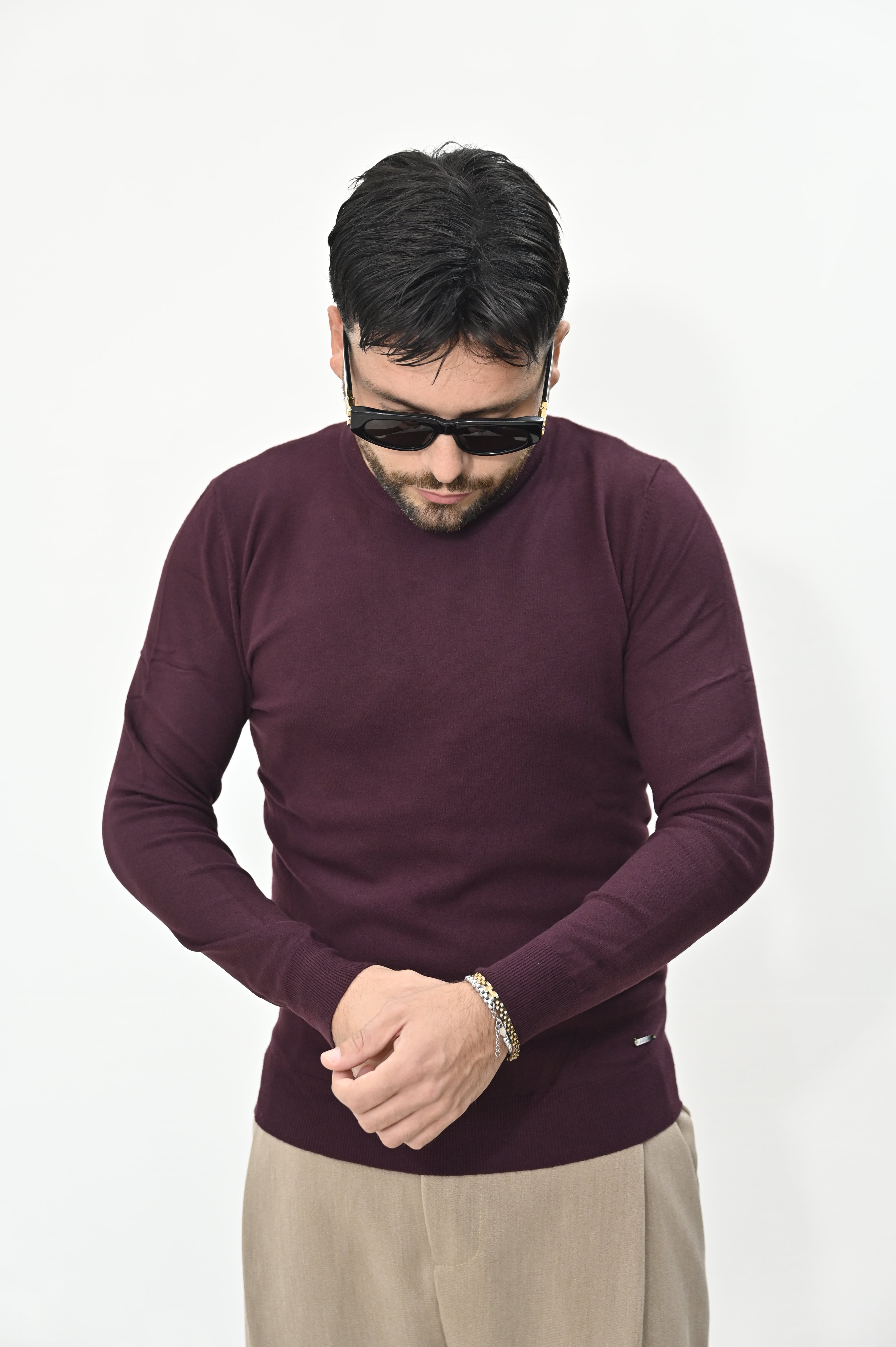 Maglioncino bordeaux Gianni Lupo