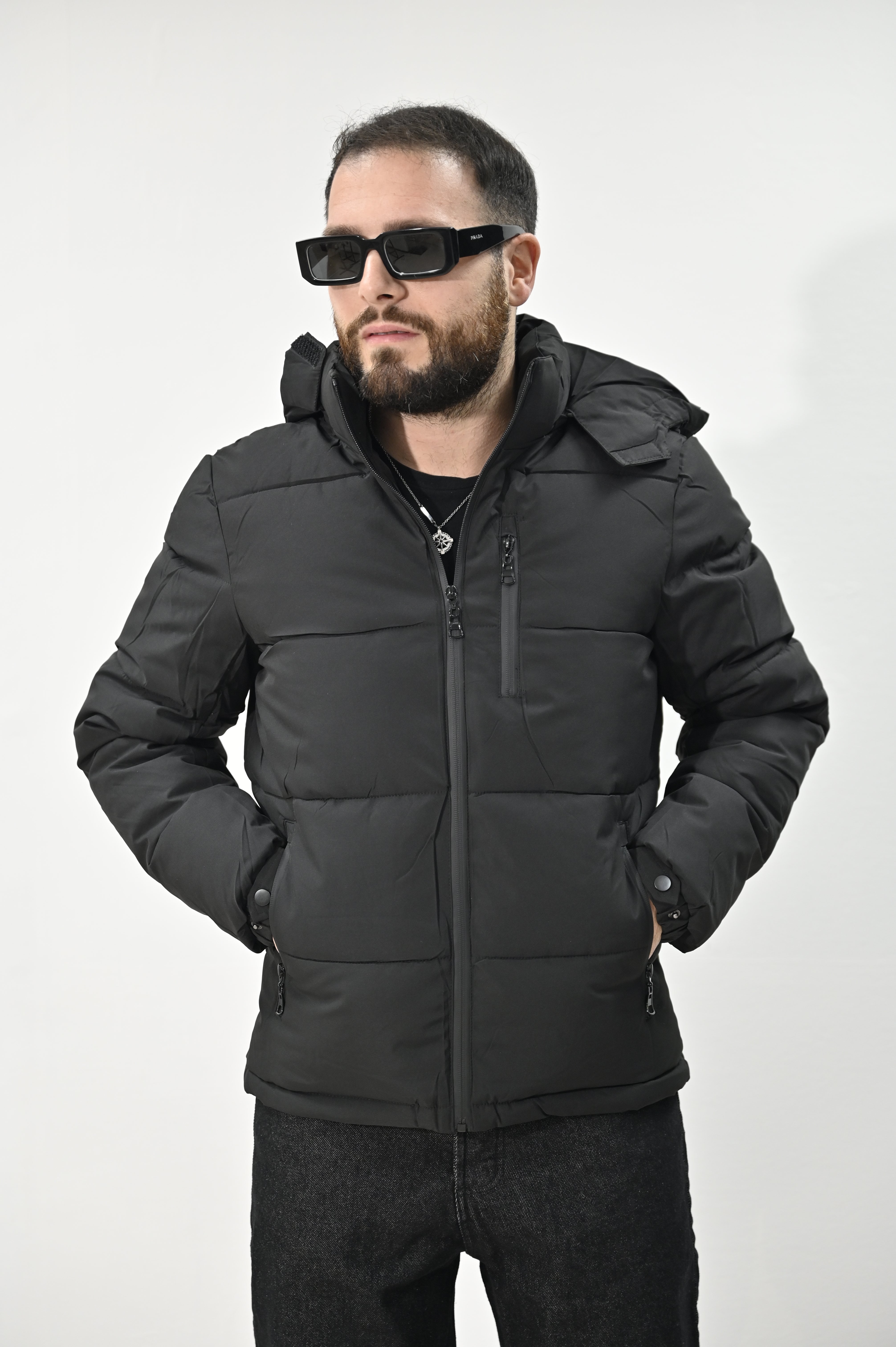 Giubbino alaska nero