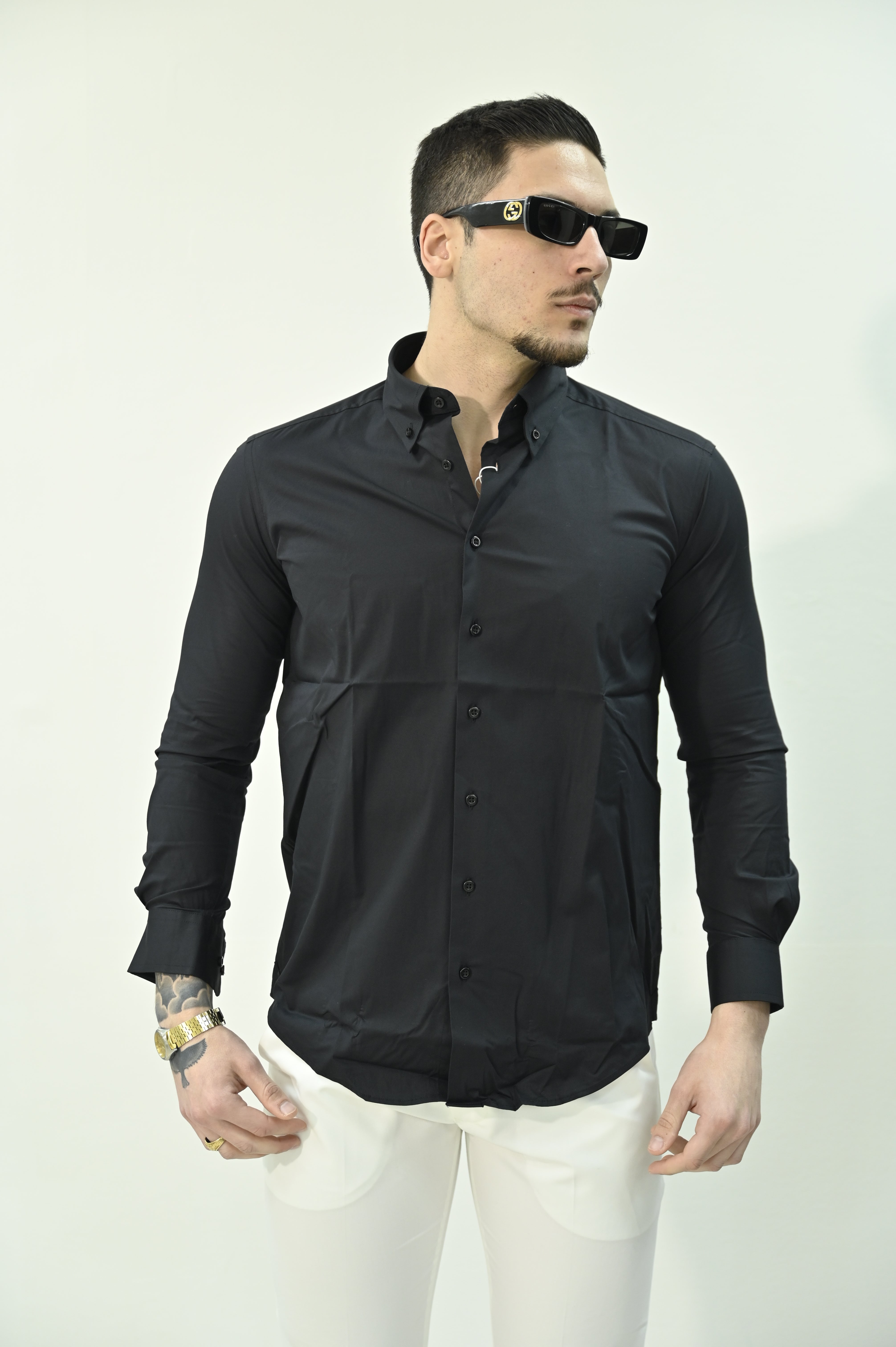 Camicia basic nera
