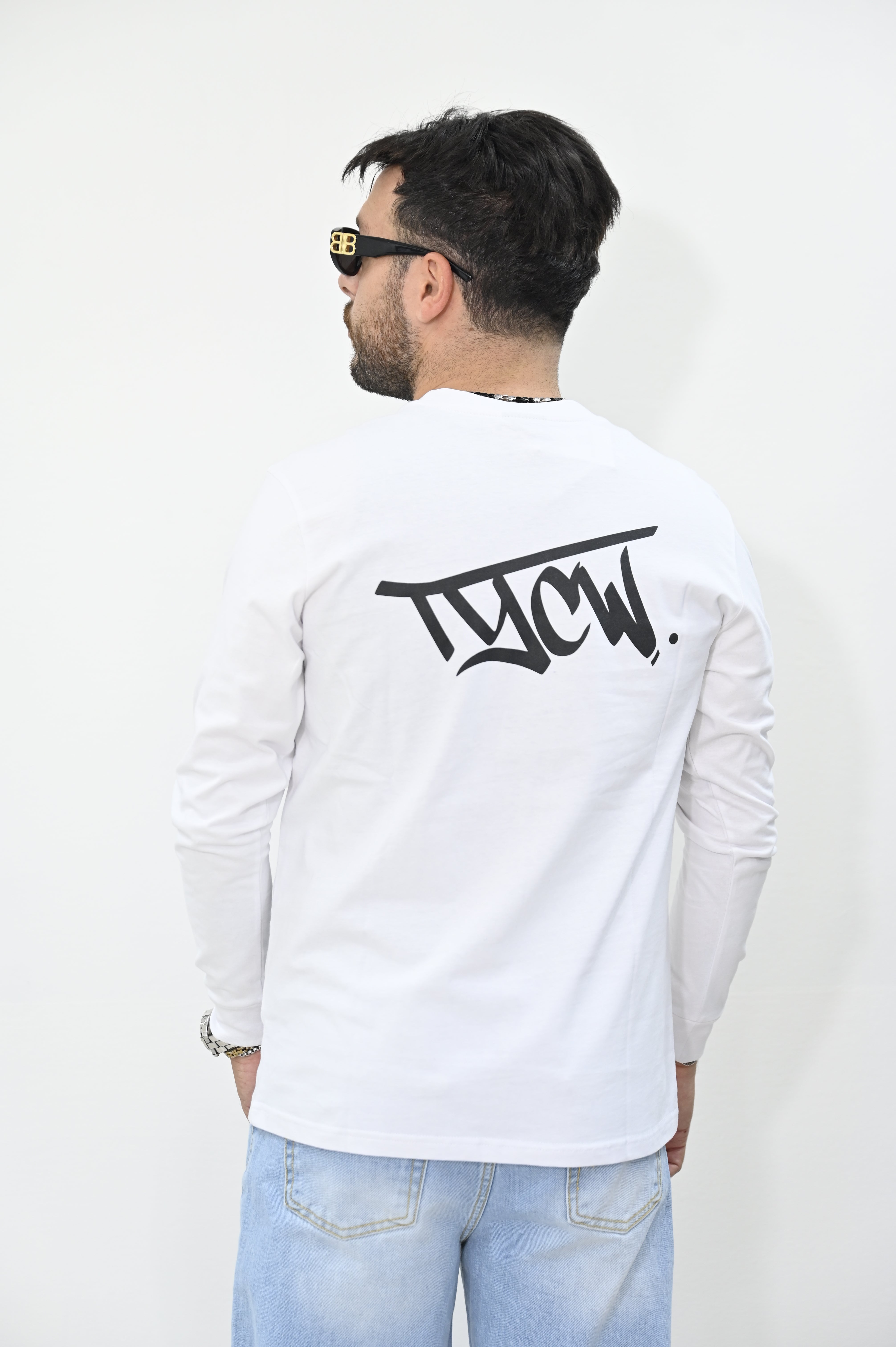 T-shirt bianca logo