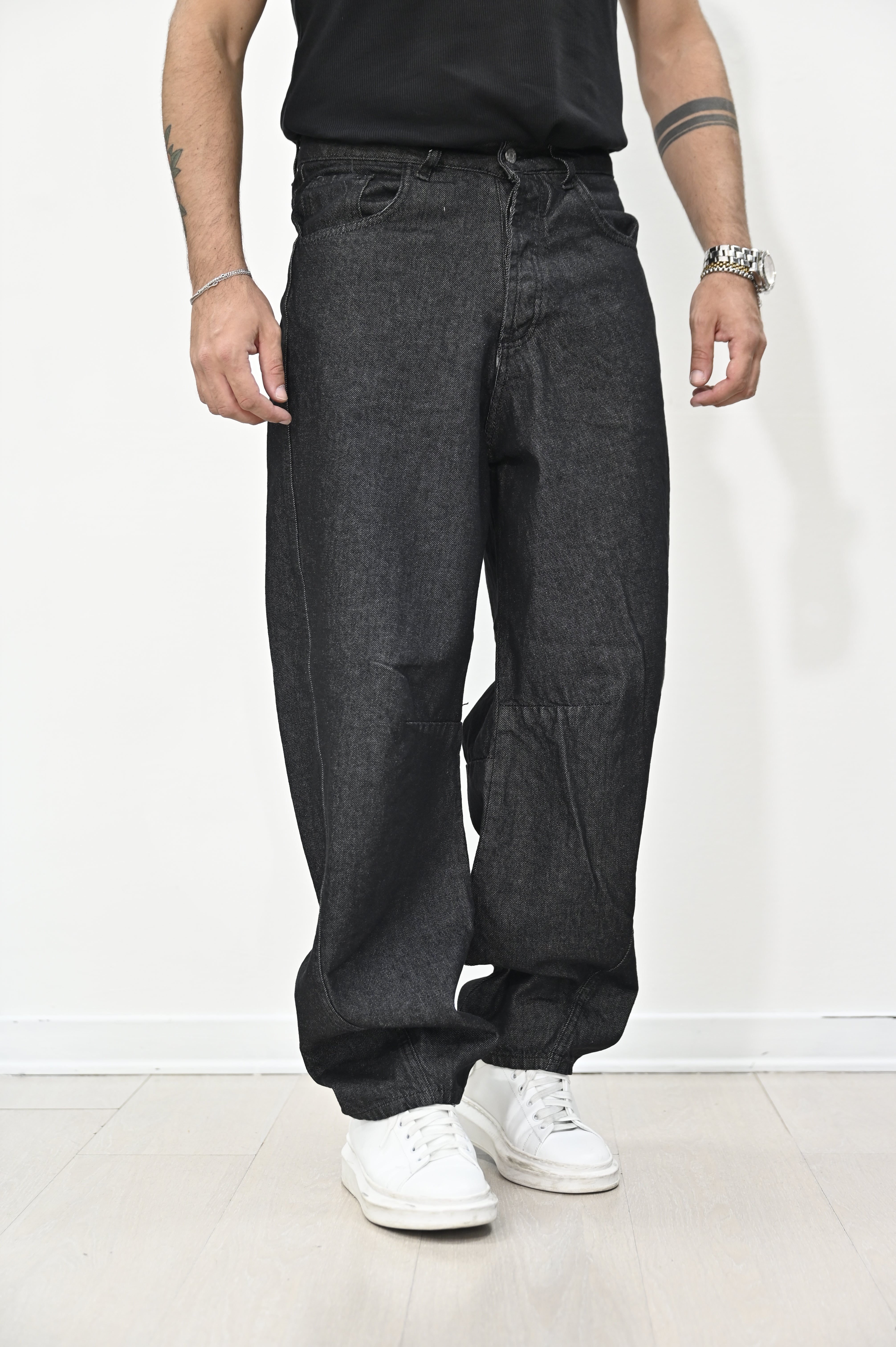 Jeans balloon grigio