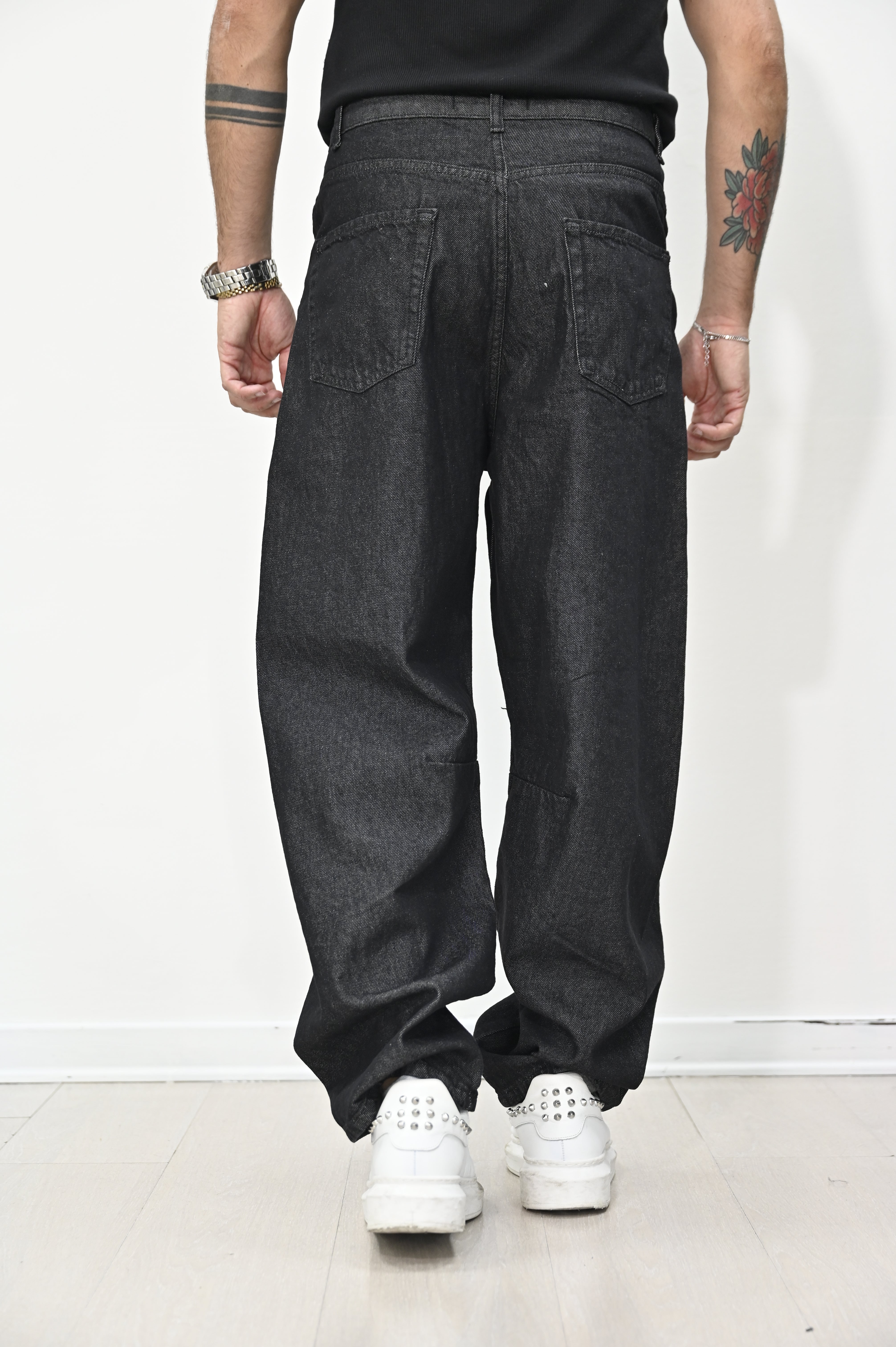 Jeans balloon grigio