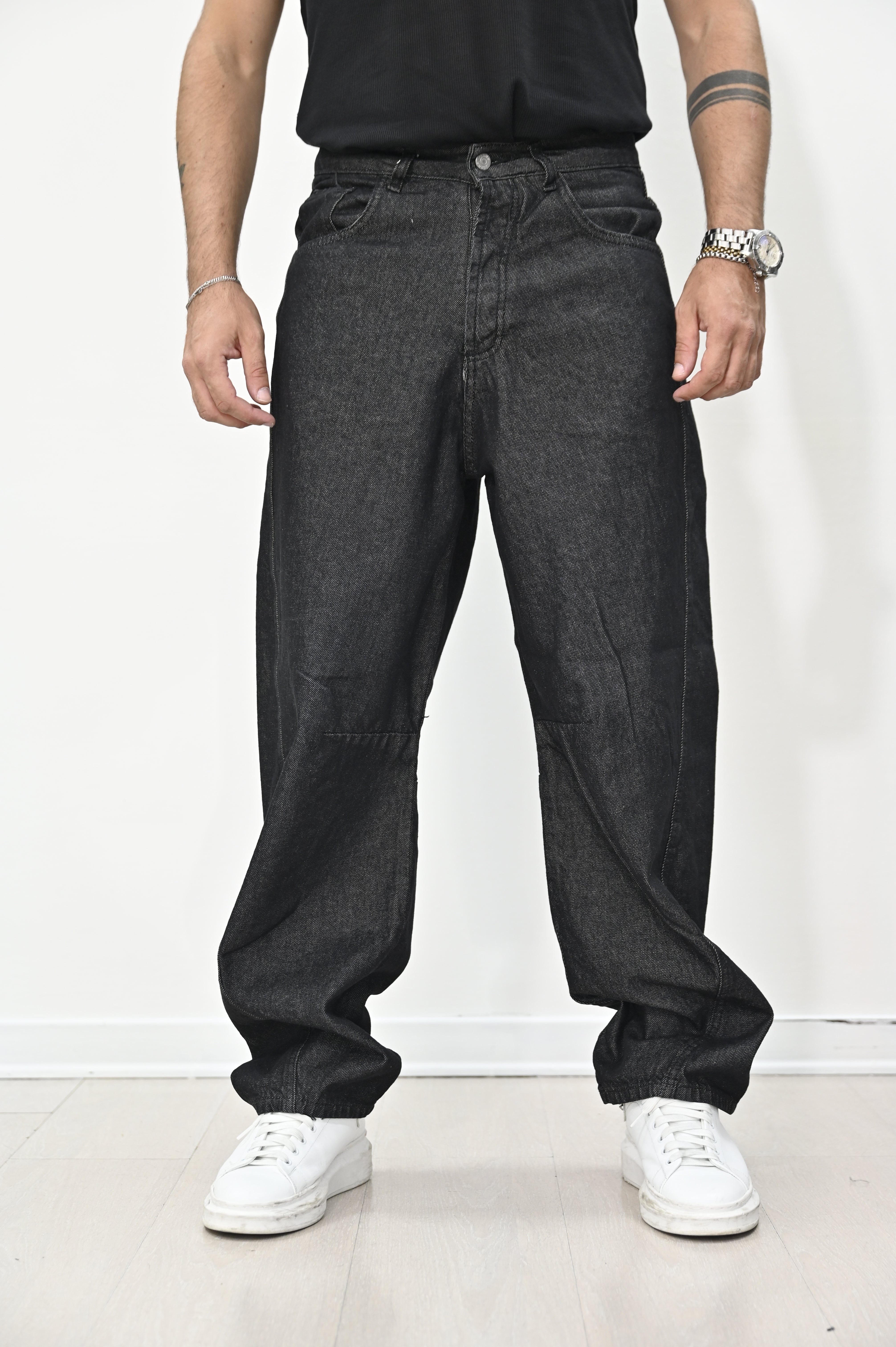 Jeans balloon grigio