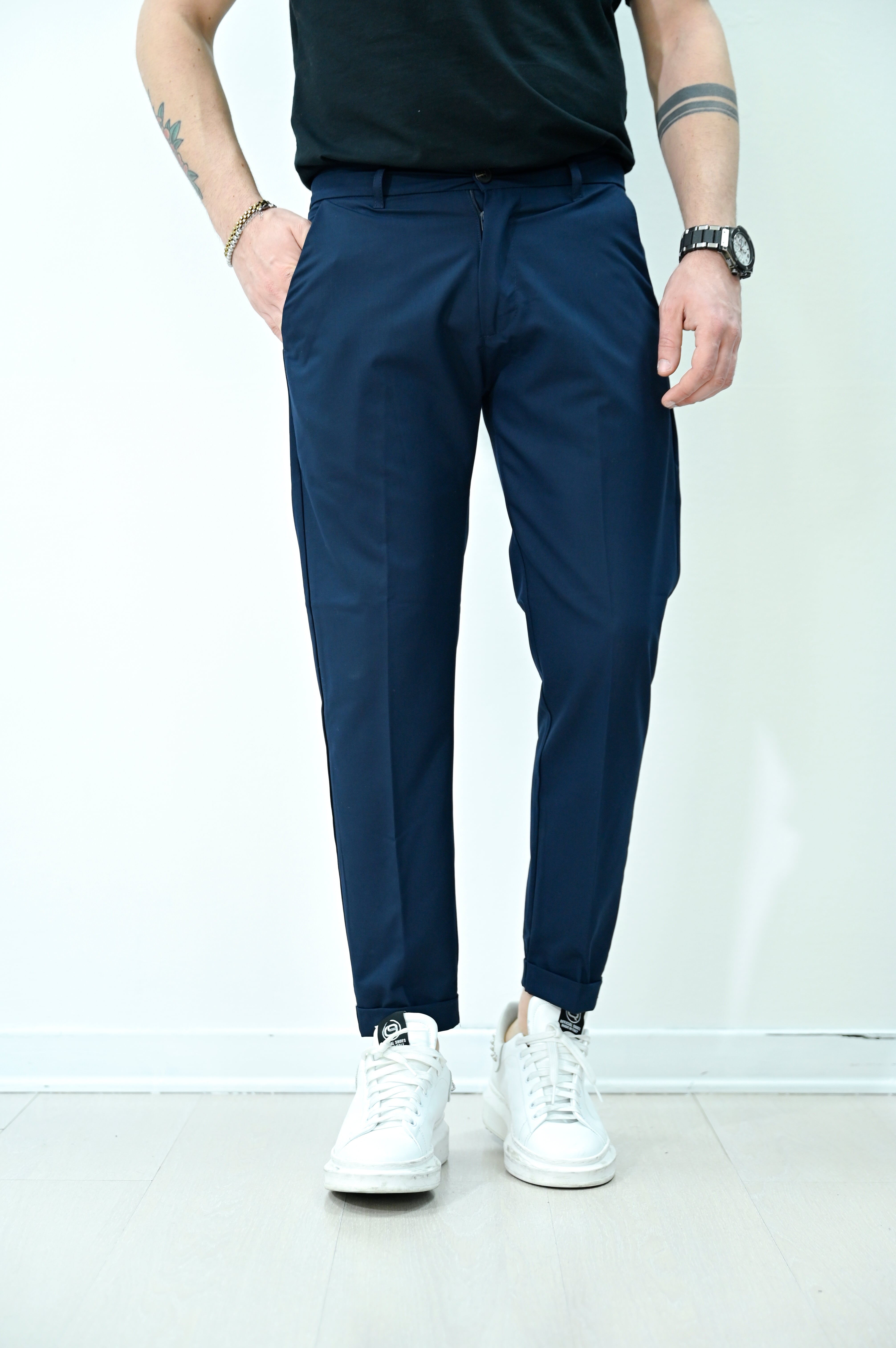 Pantalone blu Milano