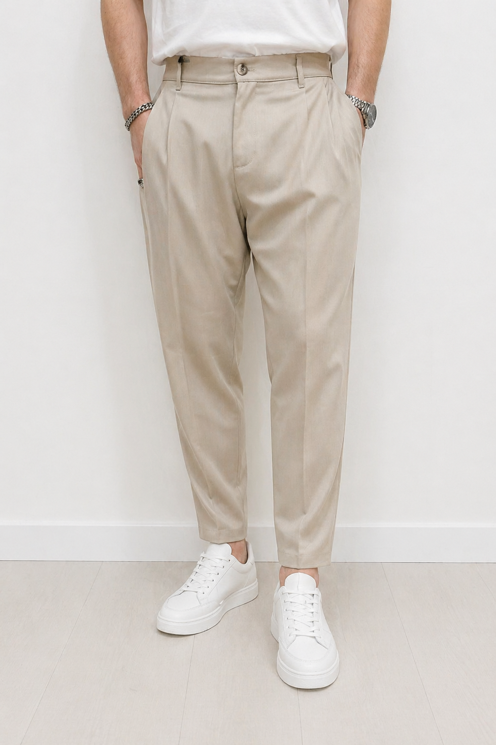 Pantalone art. Beckham crema