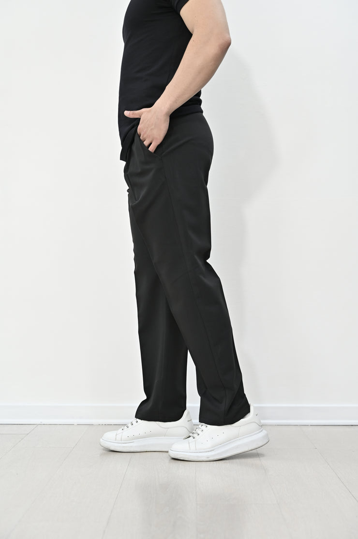Pantalone loose fit nero