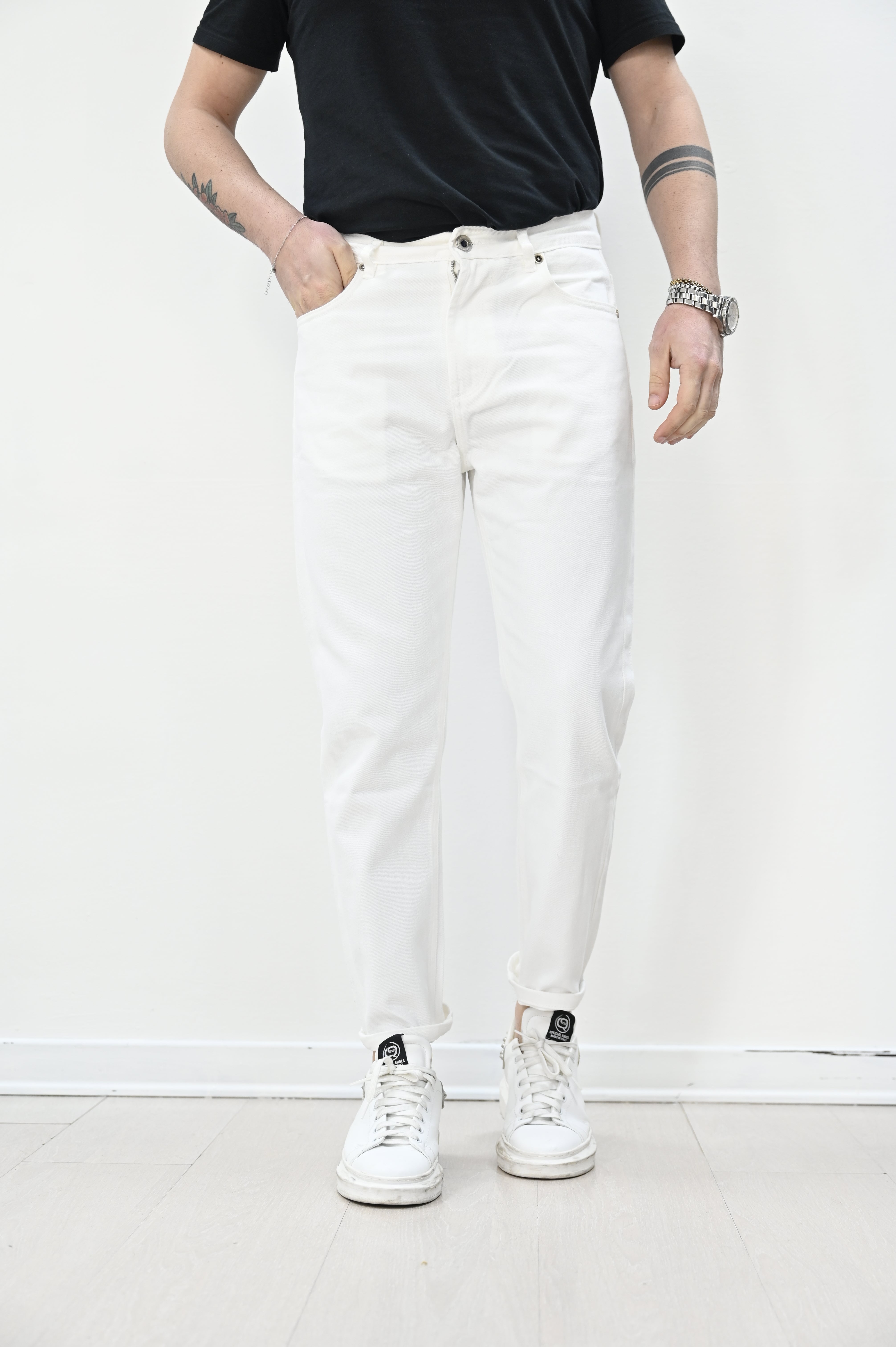 Jeans art. Cooper Carrot Gianni lupo bianco