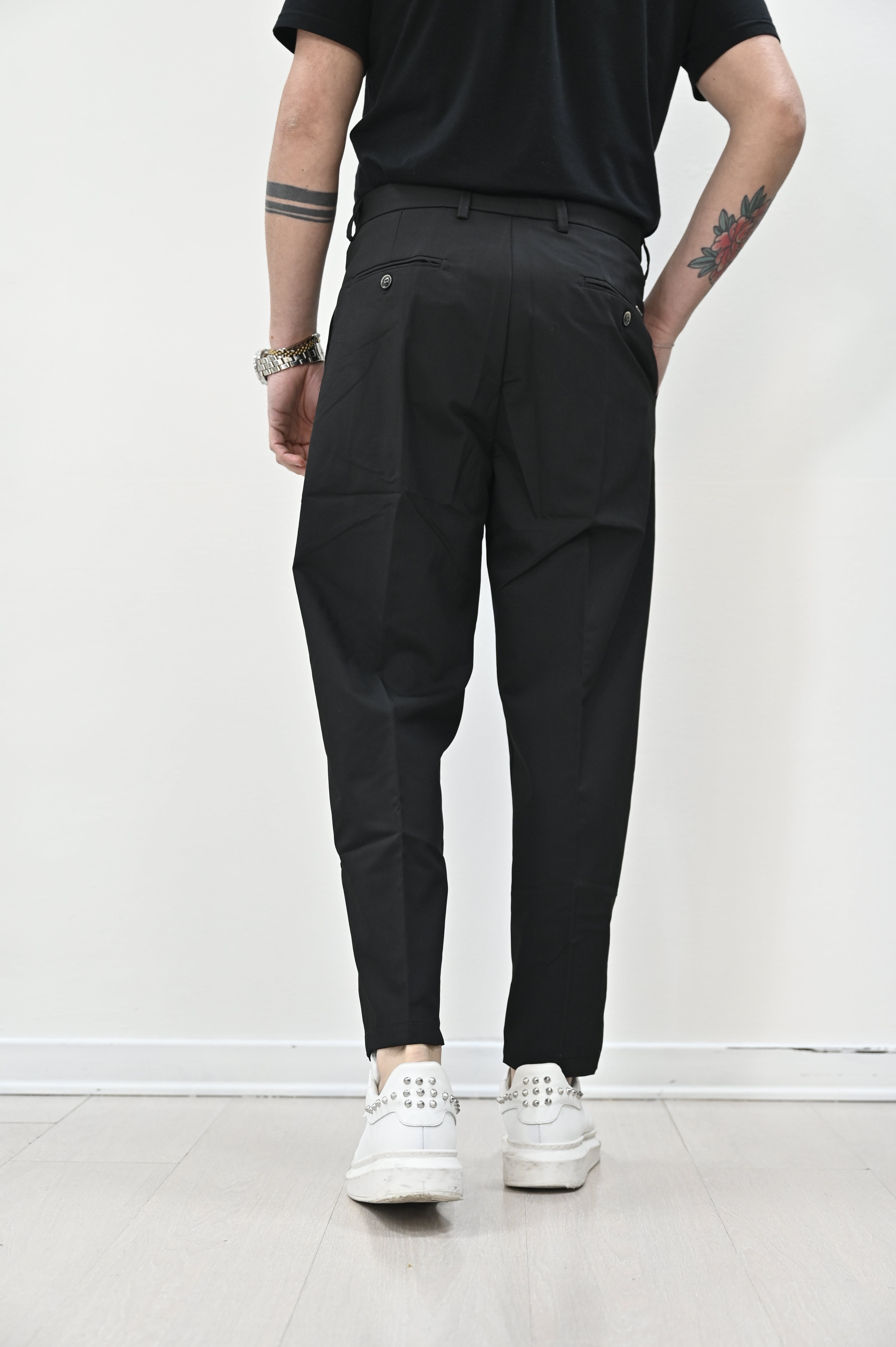 Pantalone nero Gianni Lupo