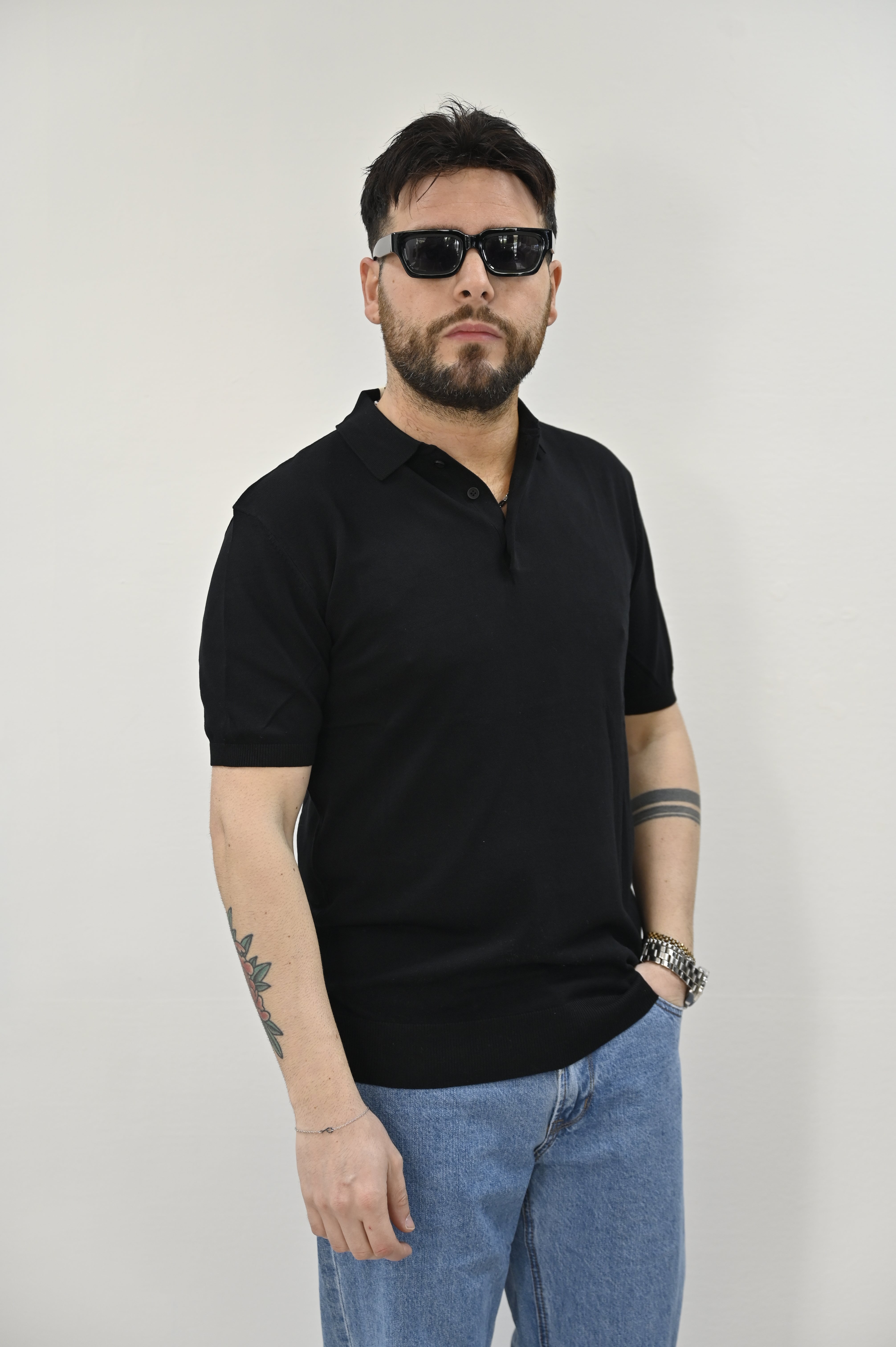 Polo in filo nera Gianni Lupo