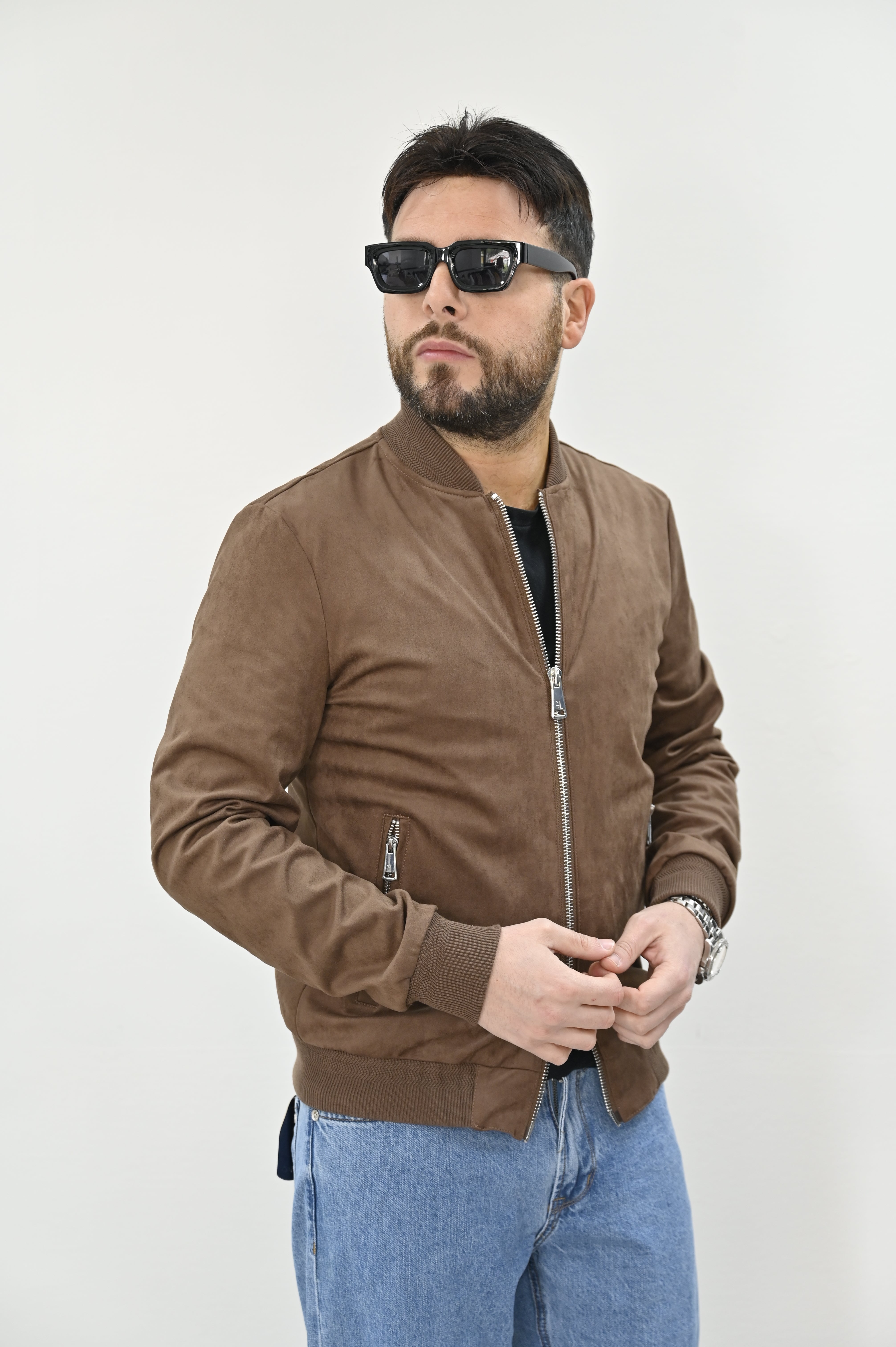 Giubbino eco camoscio moro Gianni Lupo