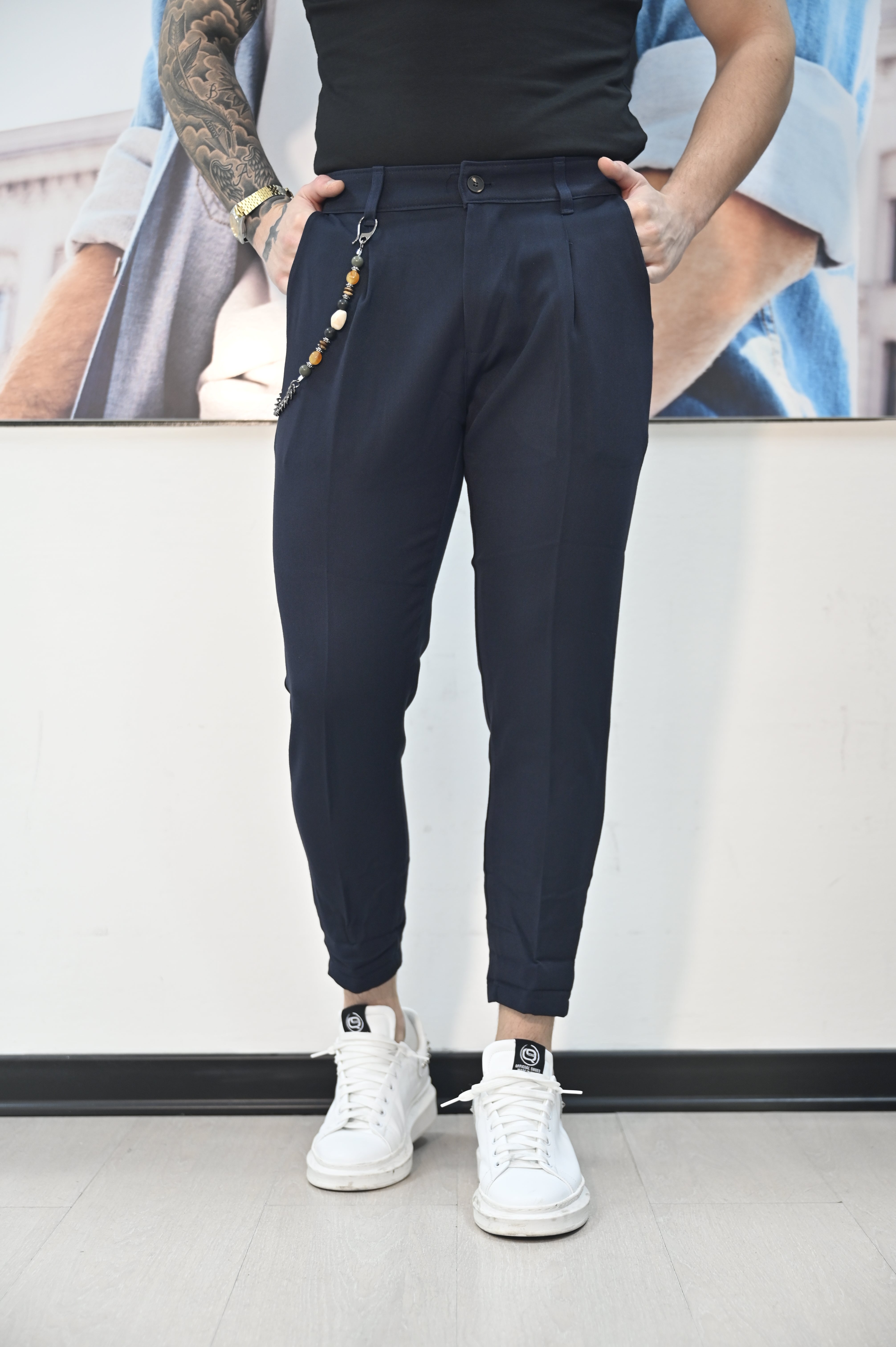 Pantalone blu notte