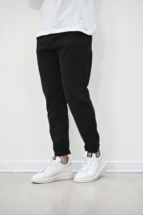 Jeans carrot fit nero