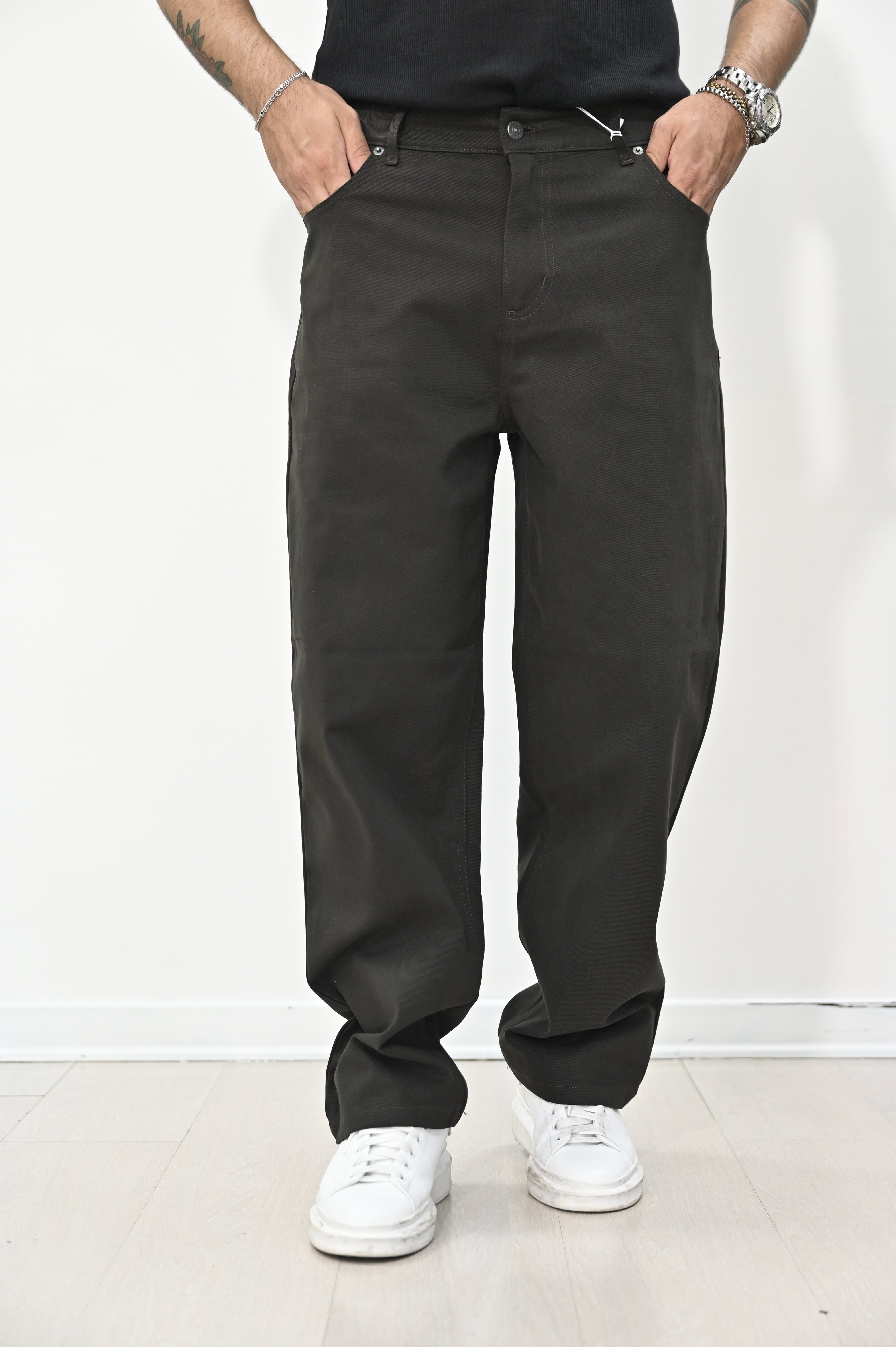 Pantalone bull denim moro Nope