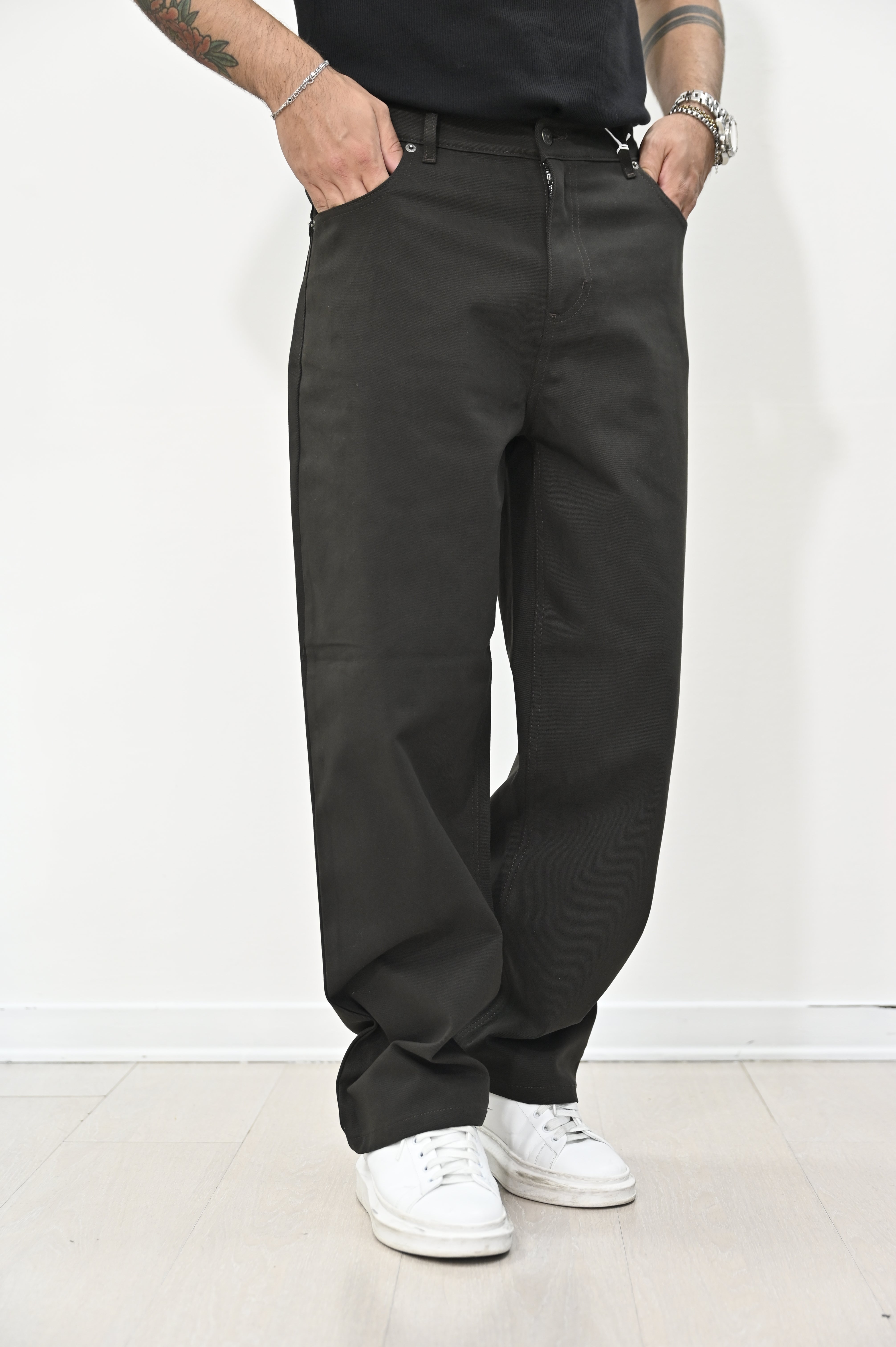 Pantalone bull denim moro Nope