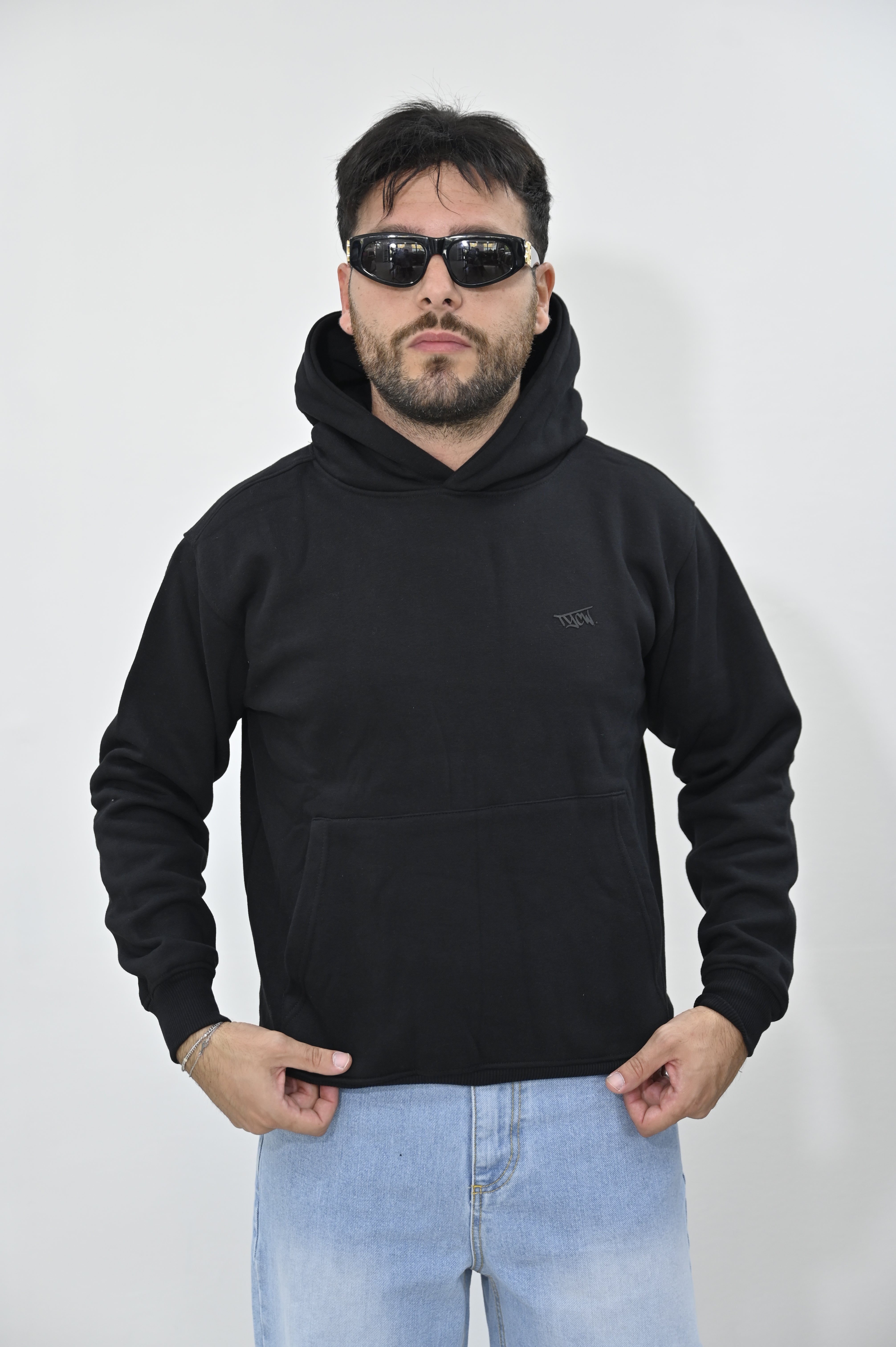 Felpa basic nera Tiffosi