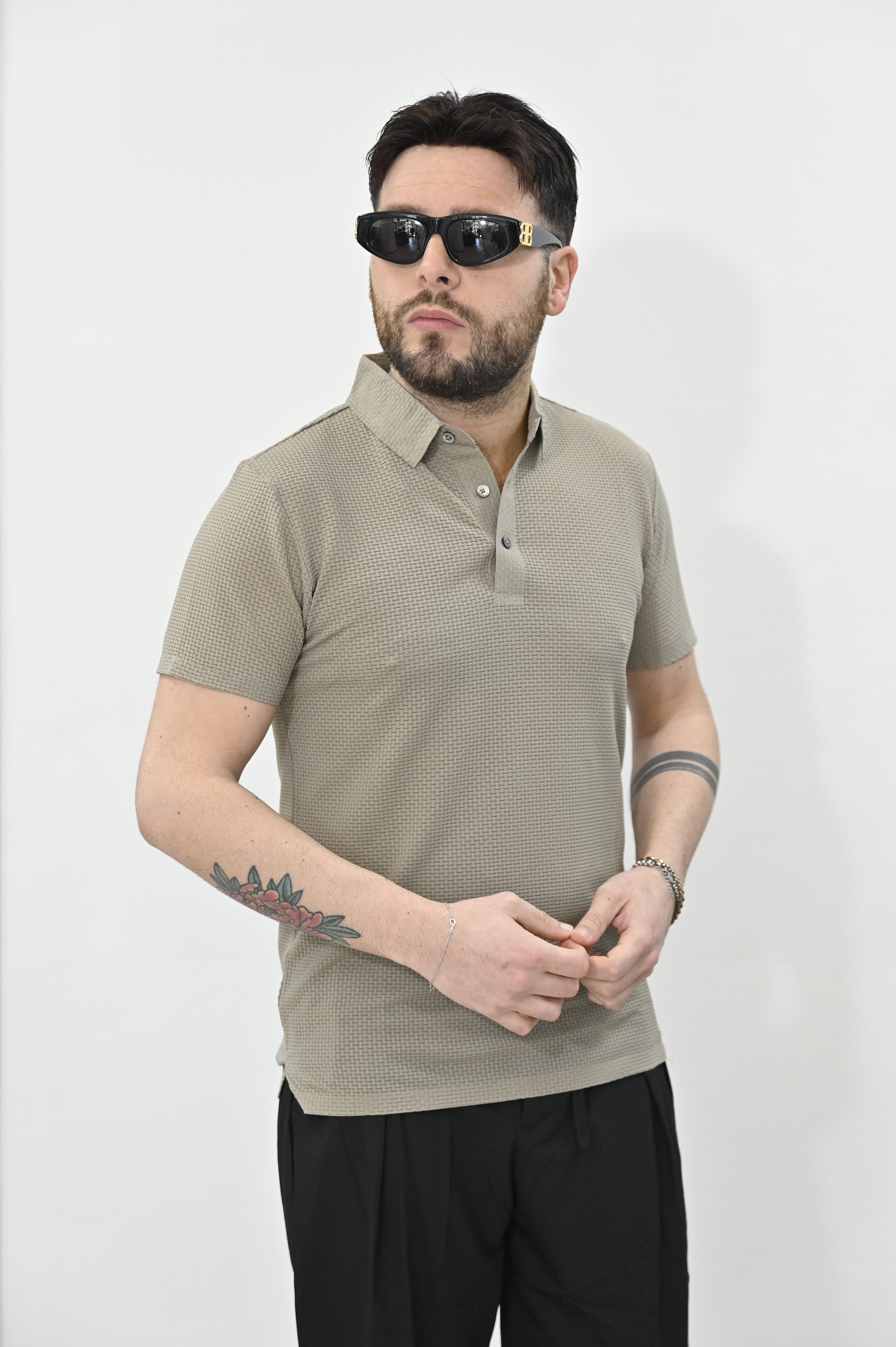 Polo art. GL104TB-S26 military Gianni Lupo