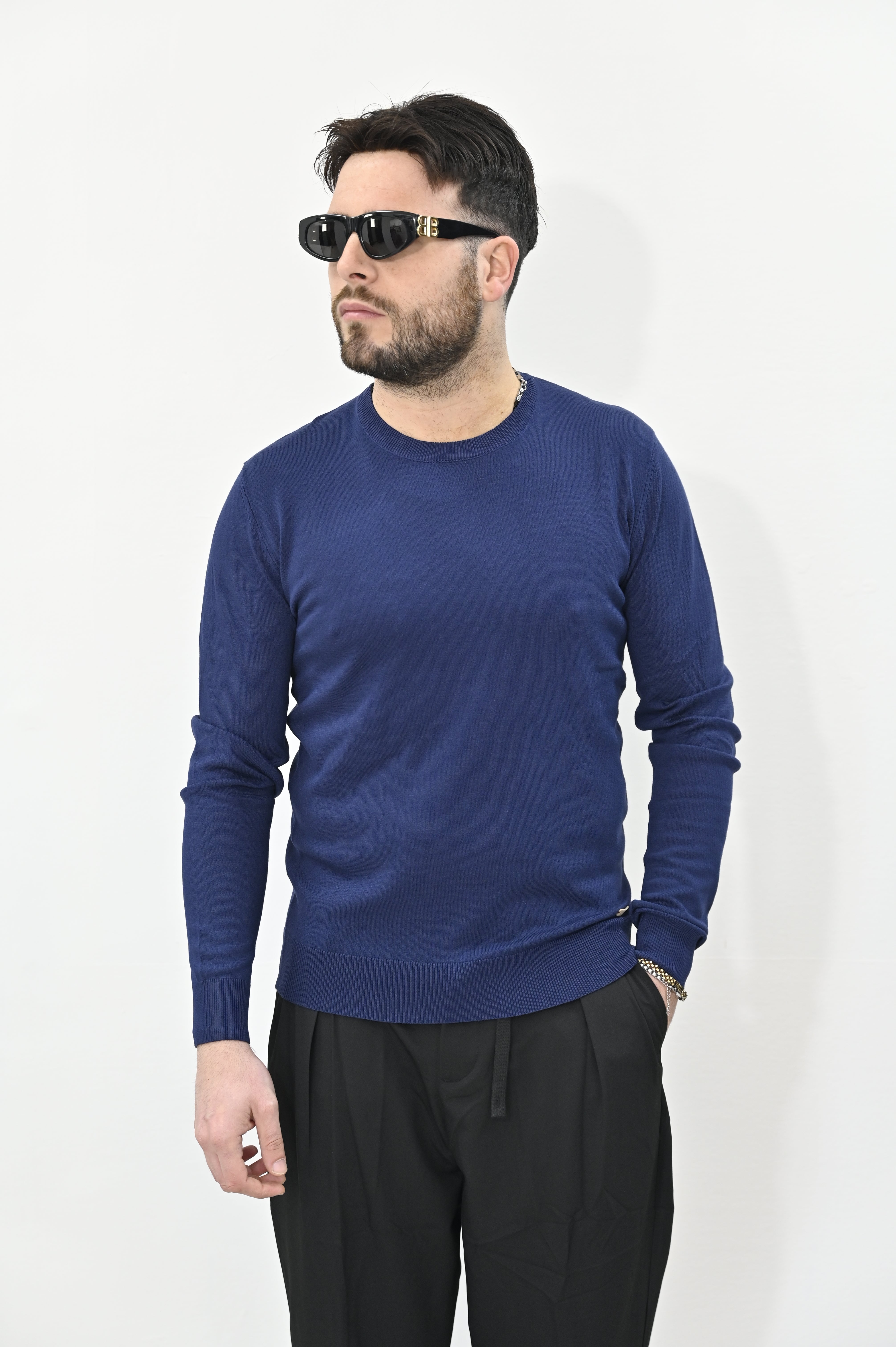 Maglioncino navy Gianni Lupo