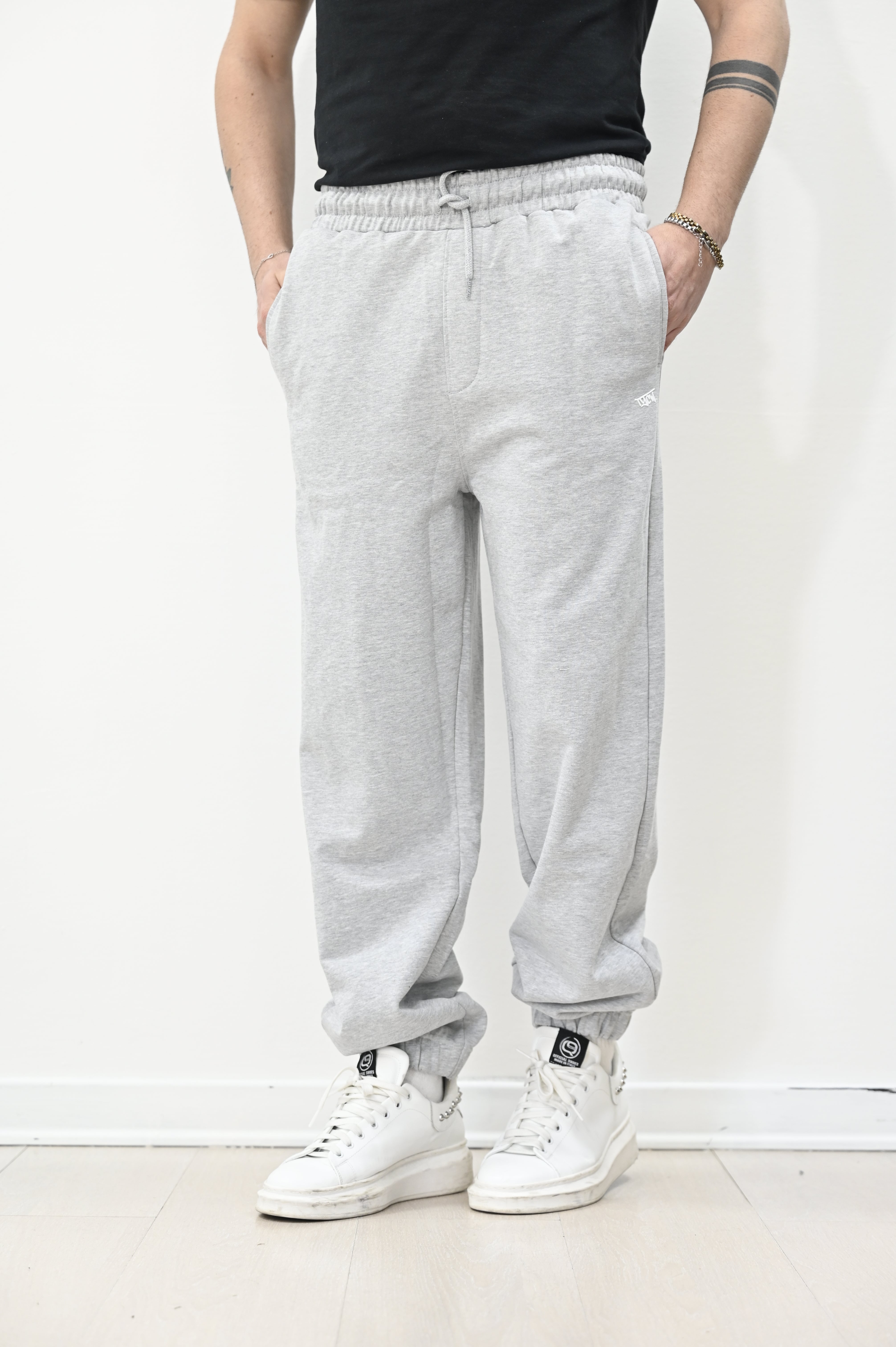 Pantalone loose fit grigio archive