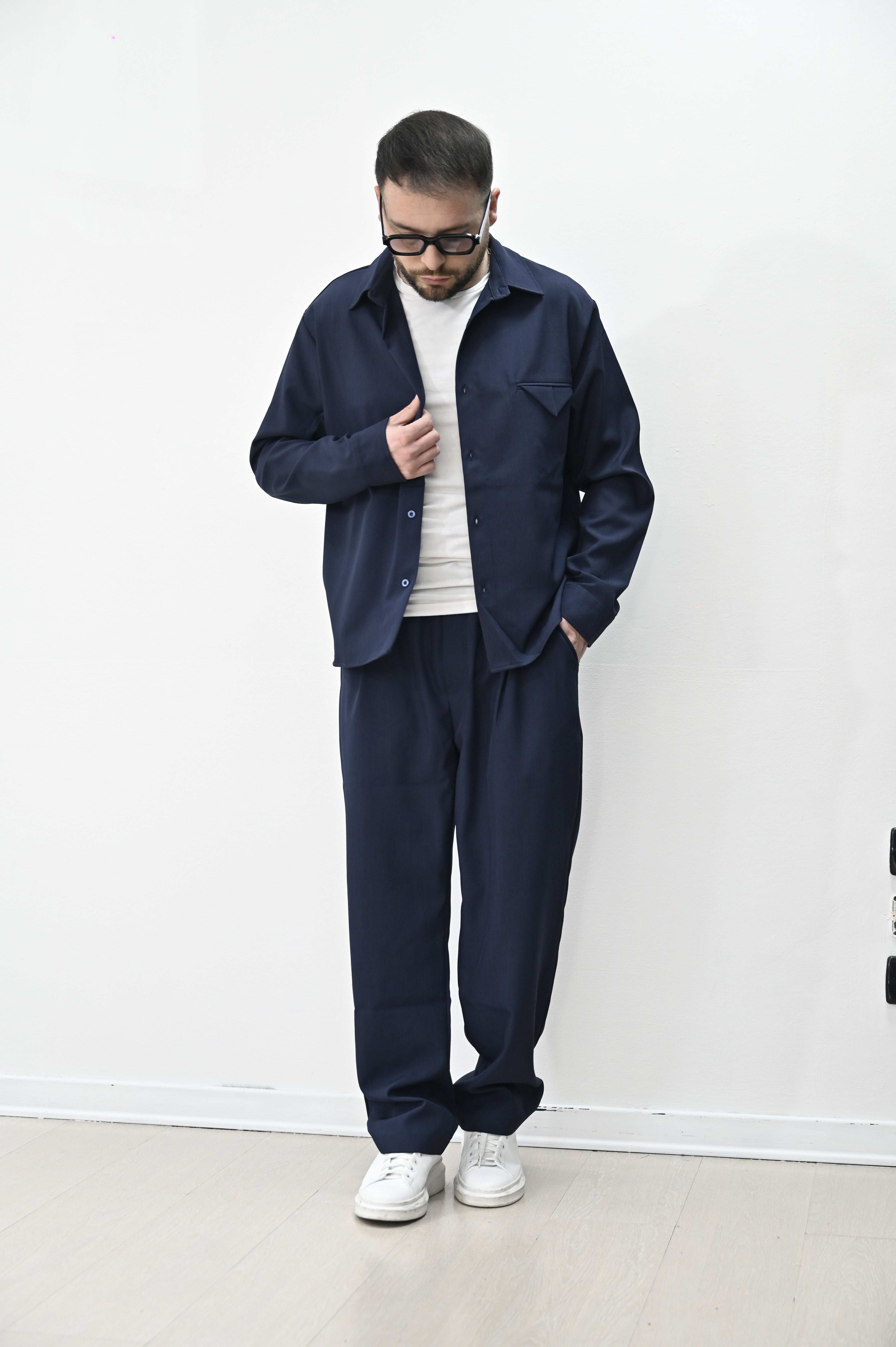 Coordinato Walker blu