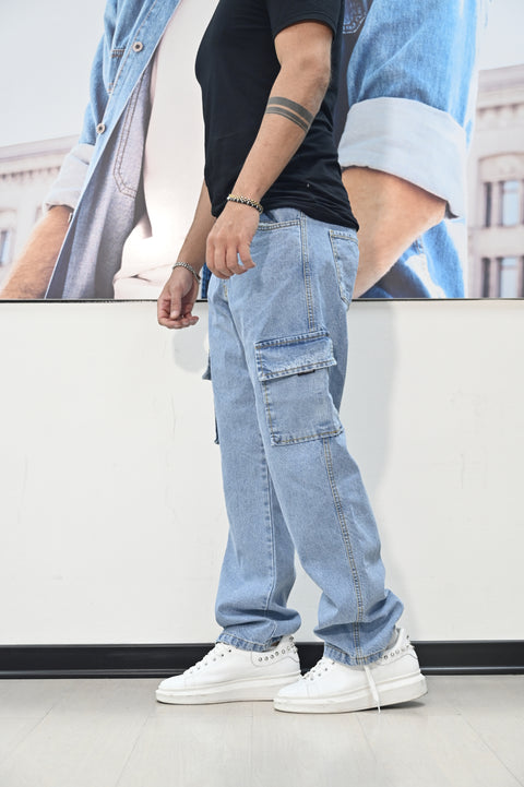 Jeans loose tasconato NJB