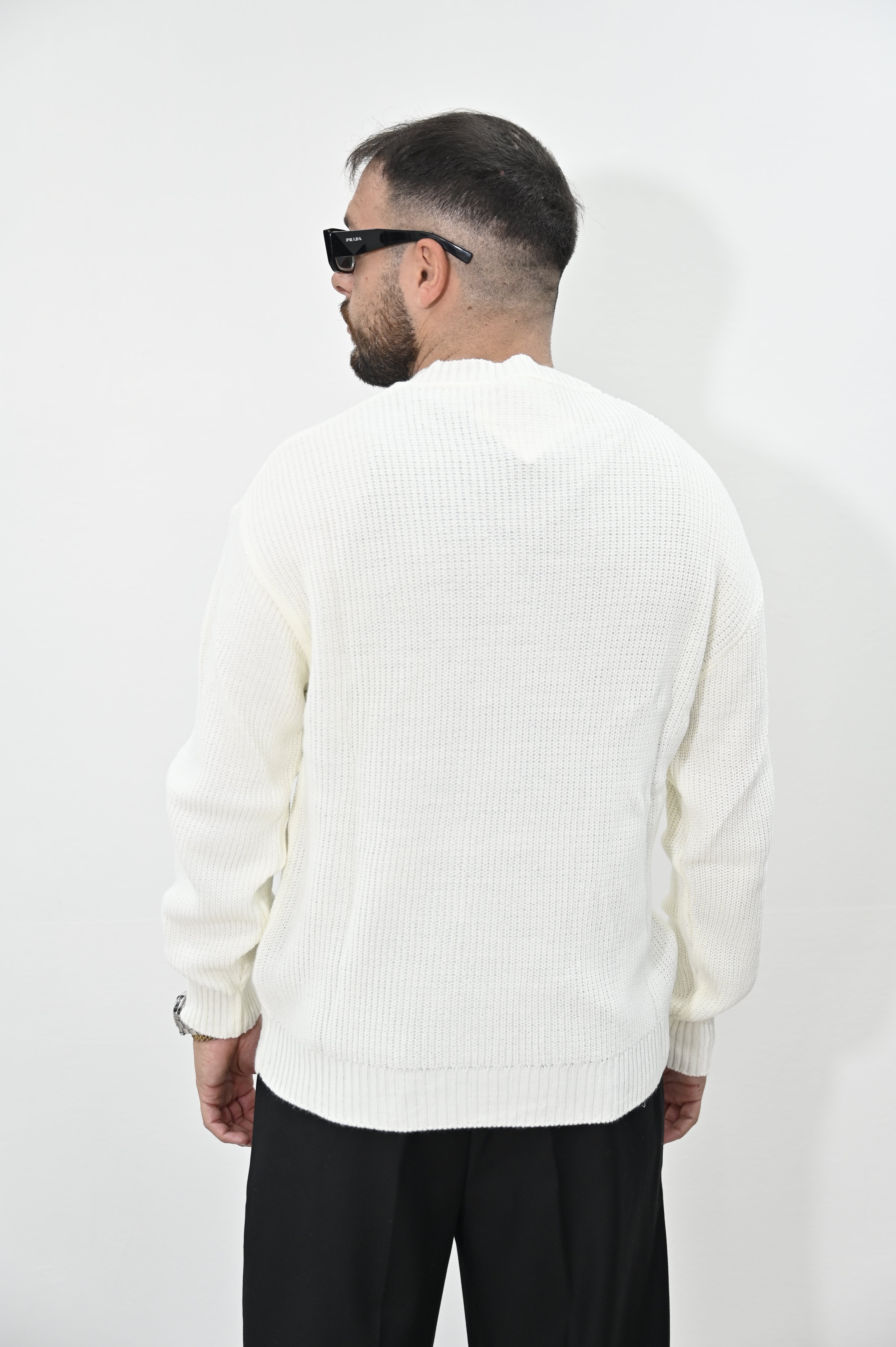 Maglione costa inglese Nope panna