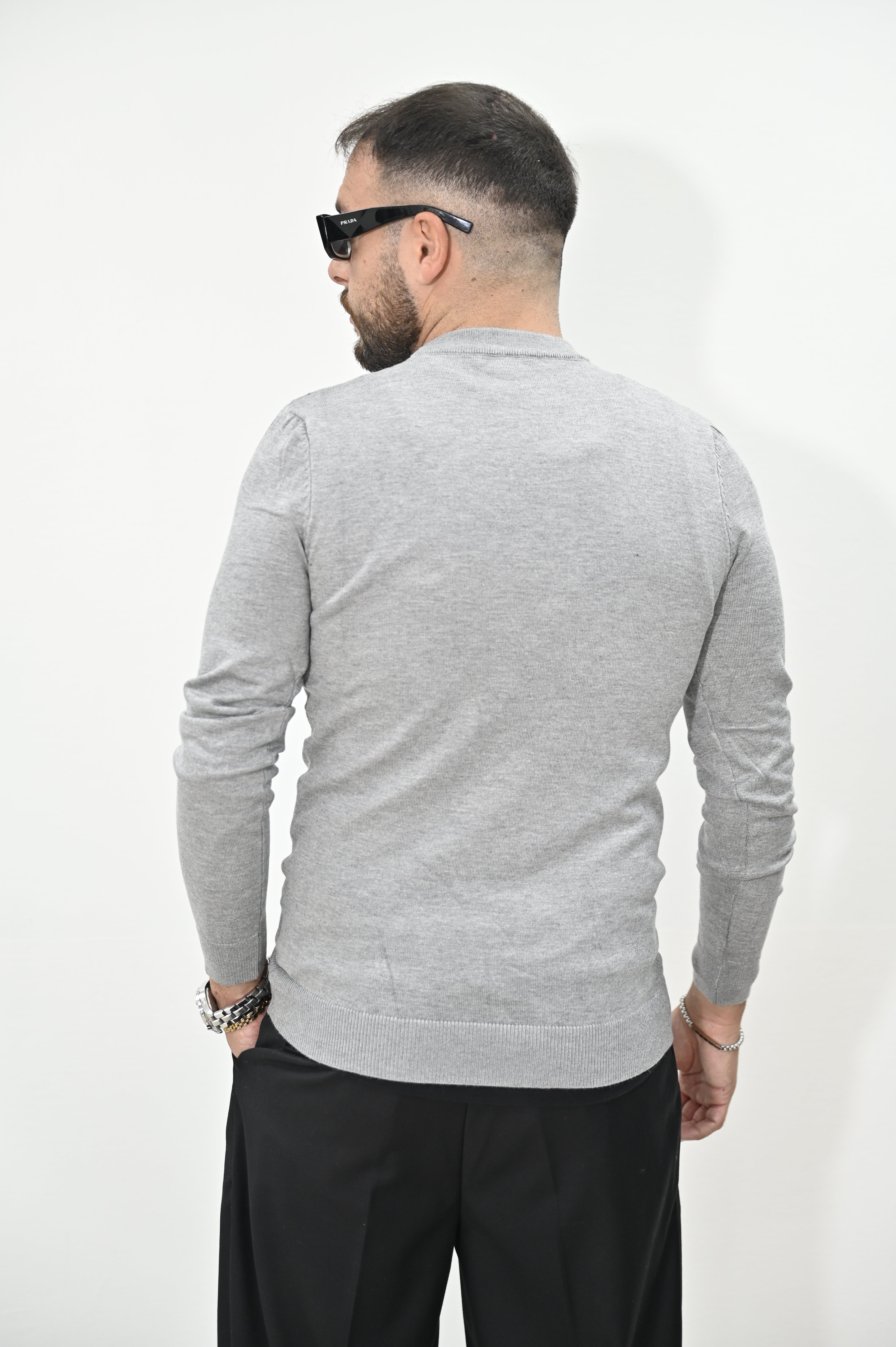 Maglioncino basic grigio