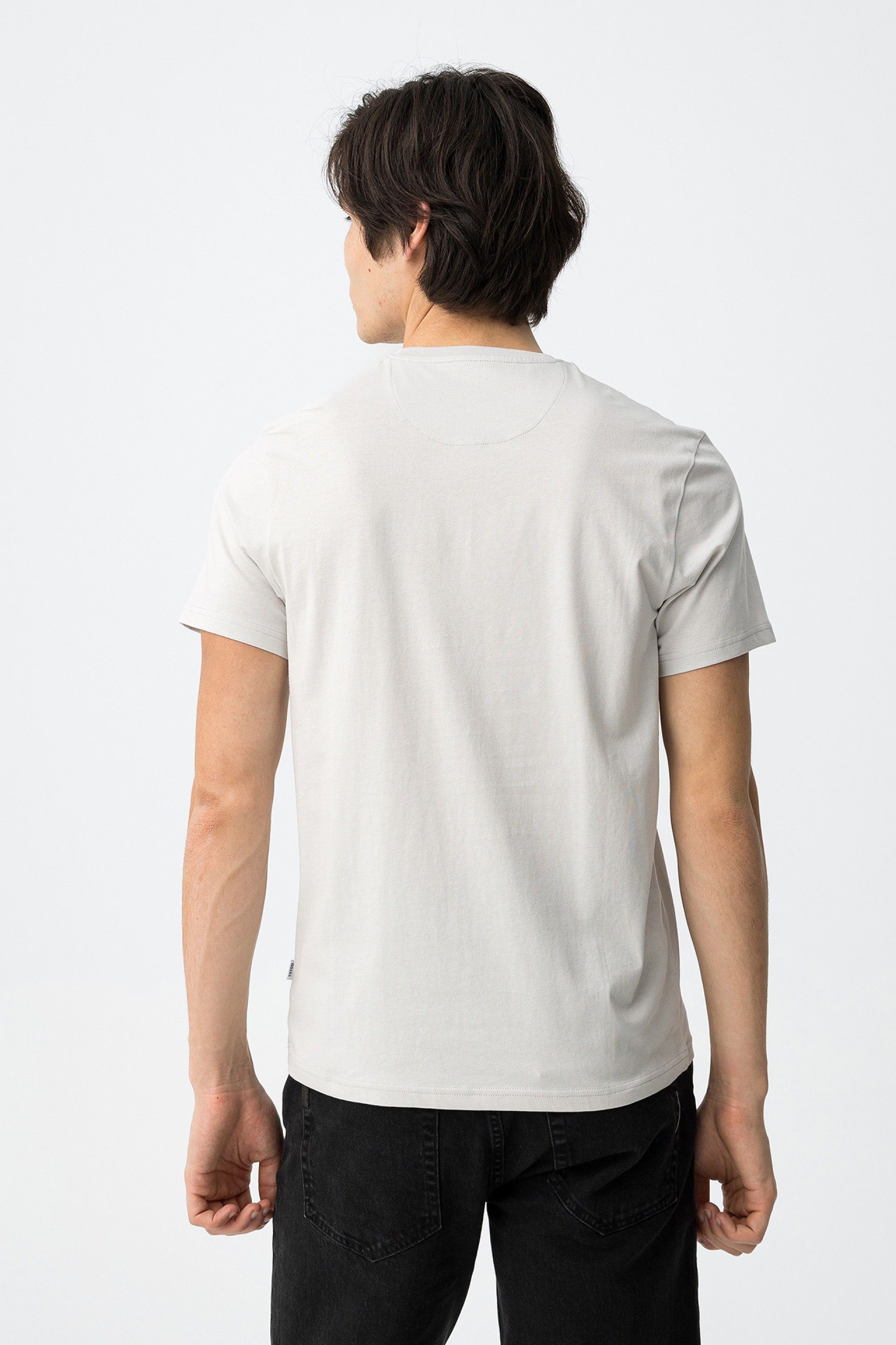 T-shirt basic grigia Tiffosi