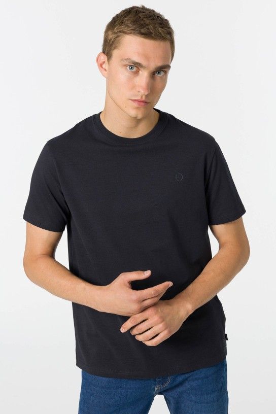 T-shirt basic blu navy Tiffosi