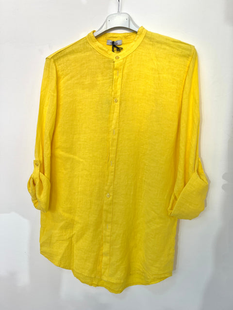 Camicia gialla lino