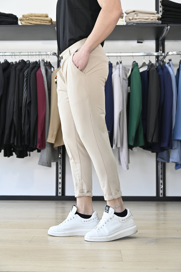 Pantalone sabbia catena